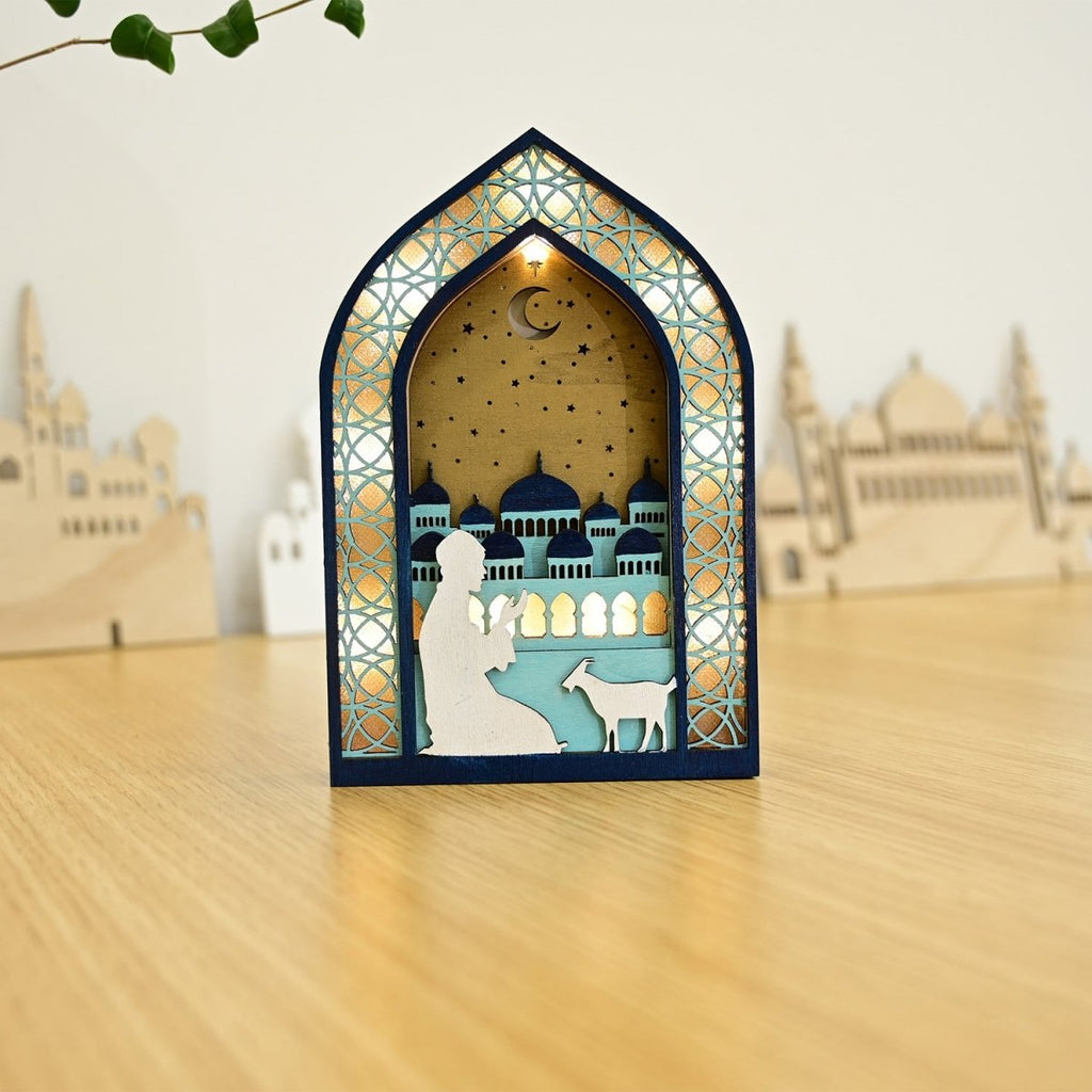Mariam's Collection Mariam's Collection MR064 Wooden Luminous LED Creative Decorations — detail shot 9