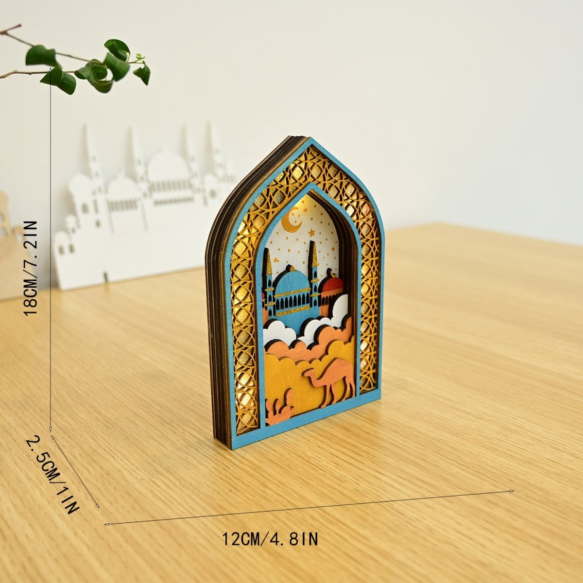 Mariam's Collection Mariam's Collection MR064 Wooden Luminous LED Creative Decorations — detail shot 8