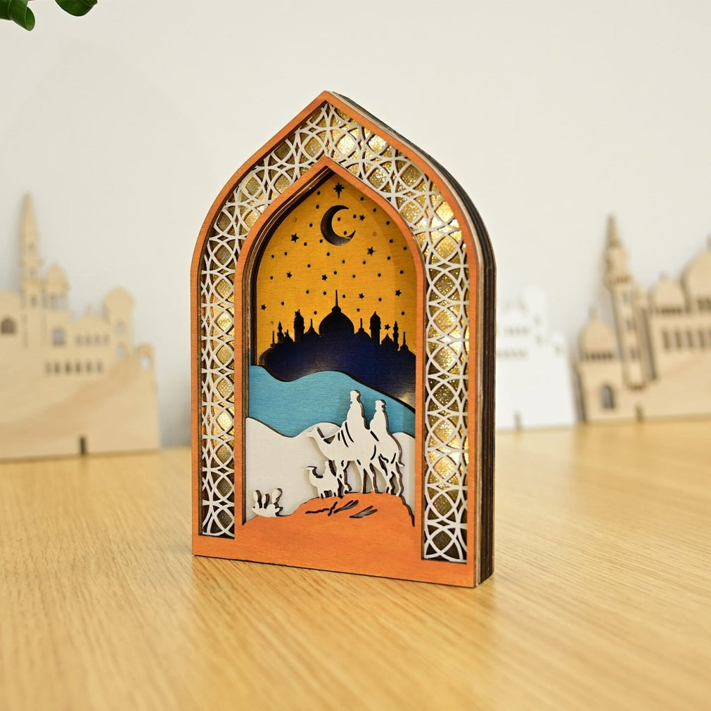Mariam's Collection Mariam's Collection MR064 Wooden Luminous LED Creative Decorations — product category context