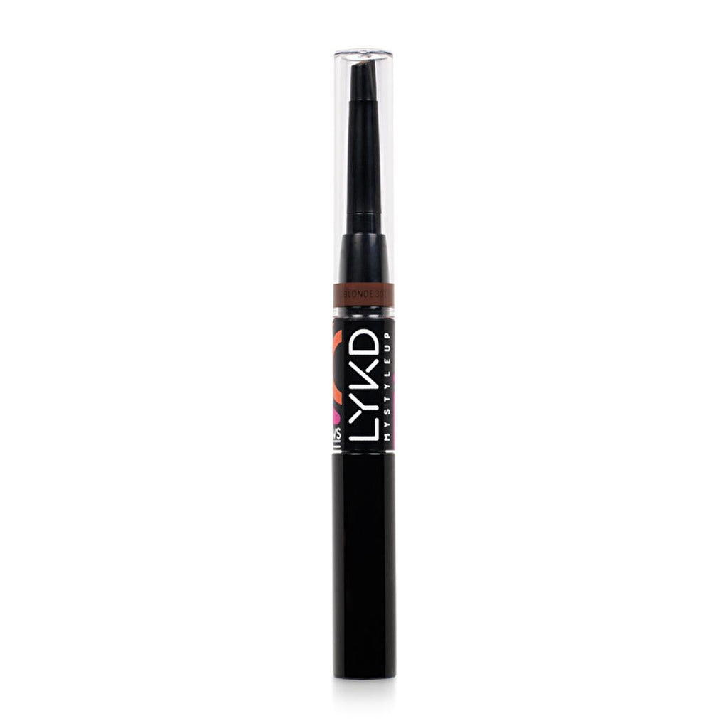 LYKD Double Sided Brow Kit Blonde 301 - Dual-Ended Brow Pencil and Mascara for Natural-Looking Eyebrows