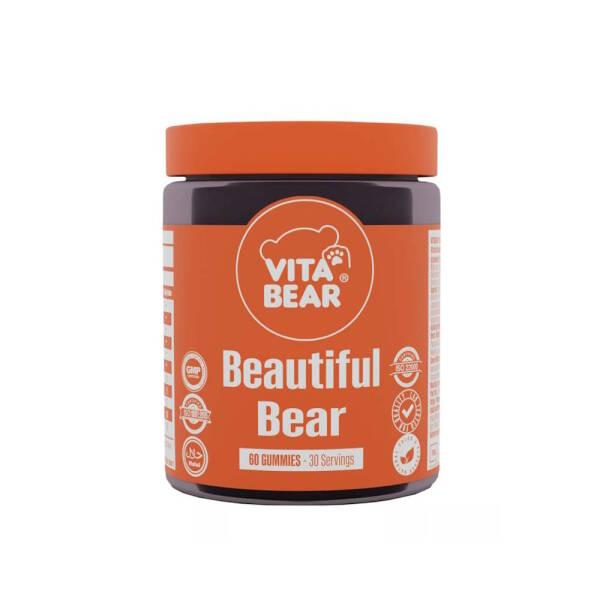 Vita Bear Beautiful Bear: Collagen & Hyaluronic Acid Gummies for Radiant Skin, Hair & Nails - , Chewable Beauty