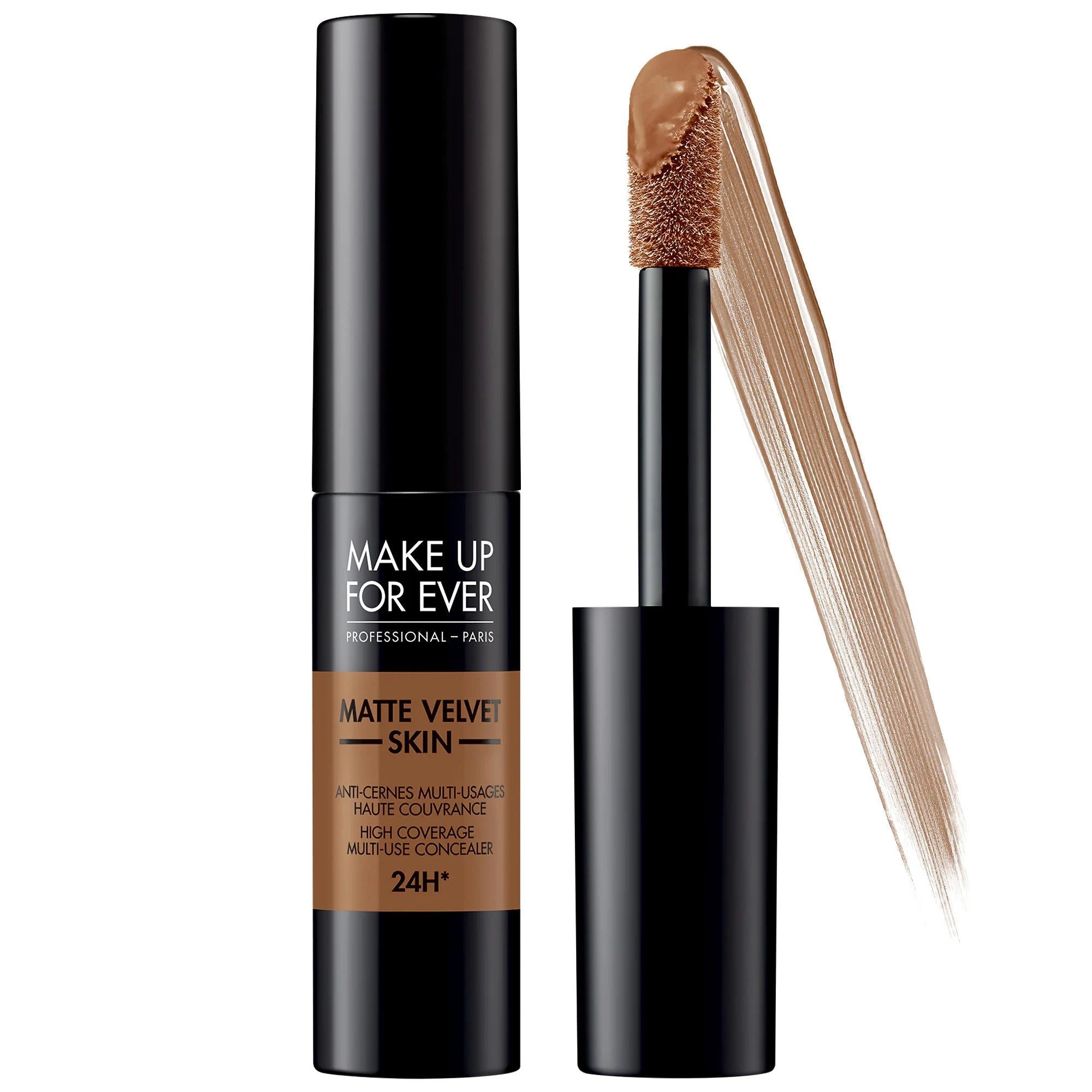 Matte Velvet Skin: 24H Full Coverage Waterproof Concealer - Multi-Use, Conceal Dark Circles, Blemishes, Contour - Long Lasting Matte Finish