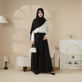 Mariam's Collection Pleated Overskirt, Wide-Cut Pants & Matching Hijab Set (MS025) — detail shot 7