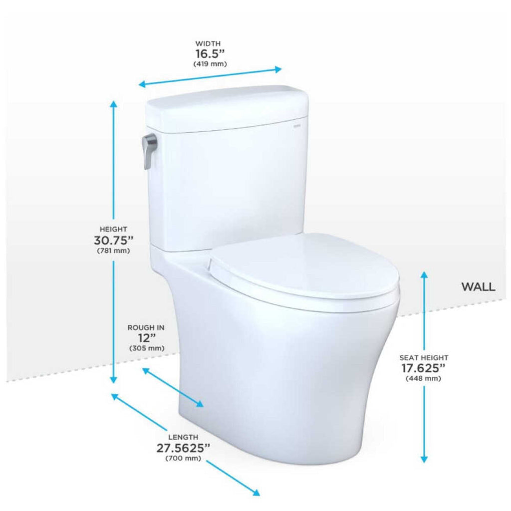 [MS436124CEMFGN#01] TOTO Aquia IV Cube Dual Flush Universal Height Toilet With Soft Close Bidet Seat (SAK57519) – SAKSBY WHOL