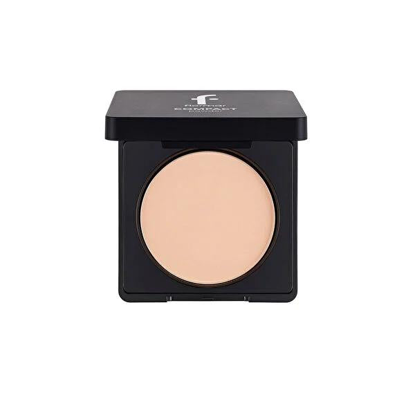 Flormar Compact Face Powder - Medium Peach Beige - High Coverage, Oil Control, Semi-Matte Finish, Long Lasting Powder