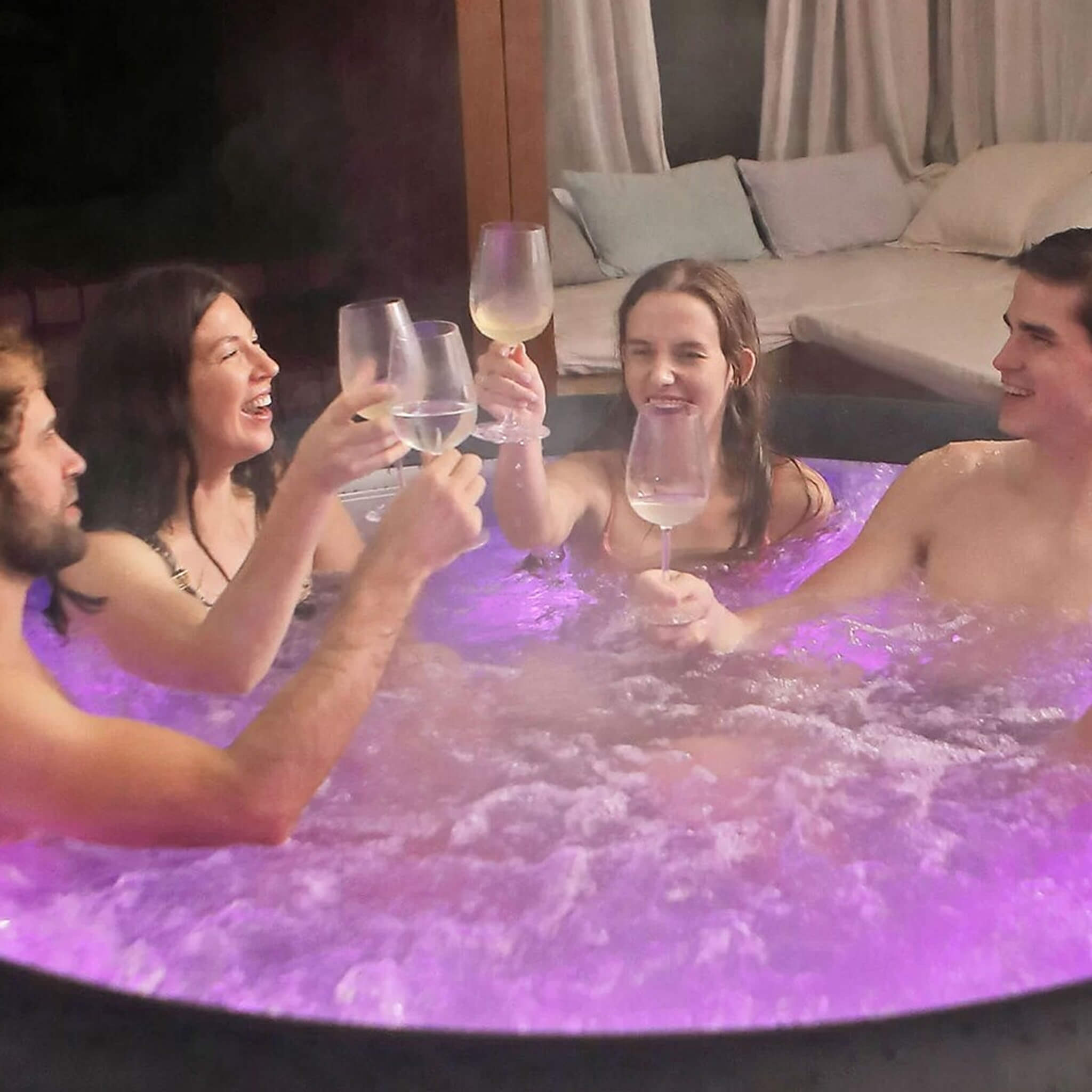 MSpa Aurora Urban Series Six-Person Inflatable Round Hot Tub With Hydro Massage [U-AU061] (SAK19375) – SAKSBY WHOLESALE, view