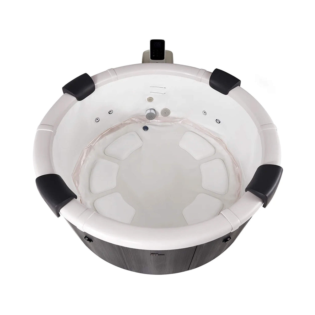 MSpa Denver Frame Series Six-Person Inflatable Round Hot Tub With Hydro Massage [F-DE066W] (SAK87043) – SAKSBY WHOLESALE, vie