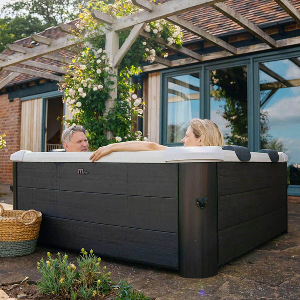 MSpa Oslo Supreme 6-Person 120 Jets Square Spa W/ LED Lights & Integrated App Control [F-OS063W] (SAK93516) – SAKSBY WHOLESAL