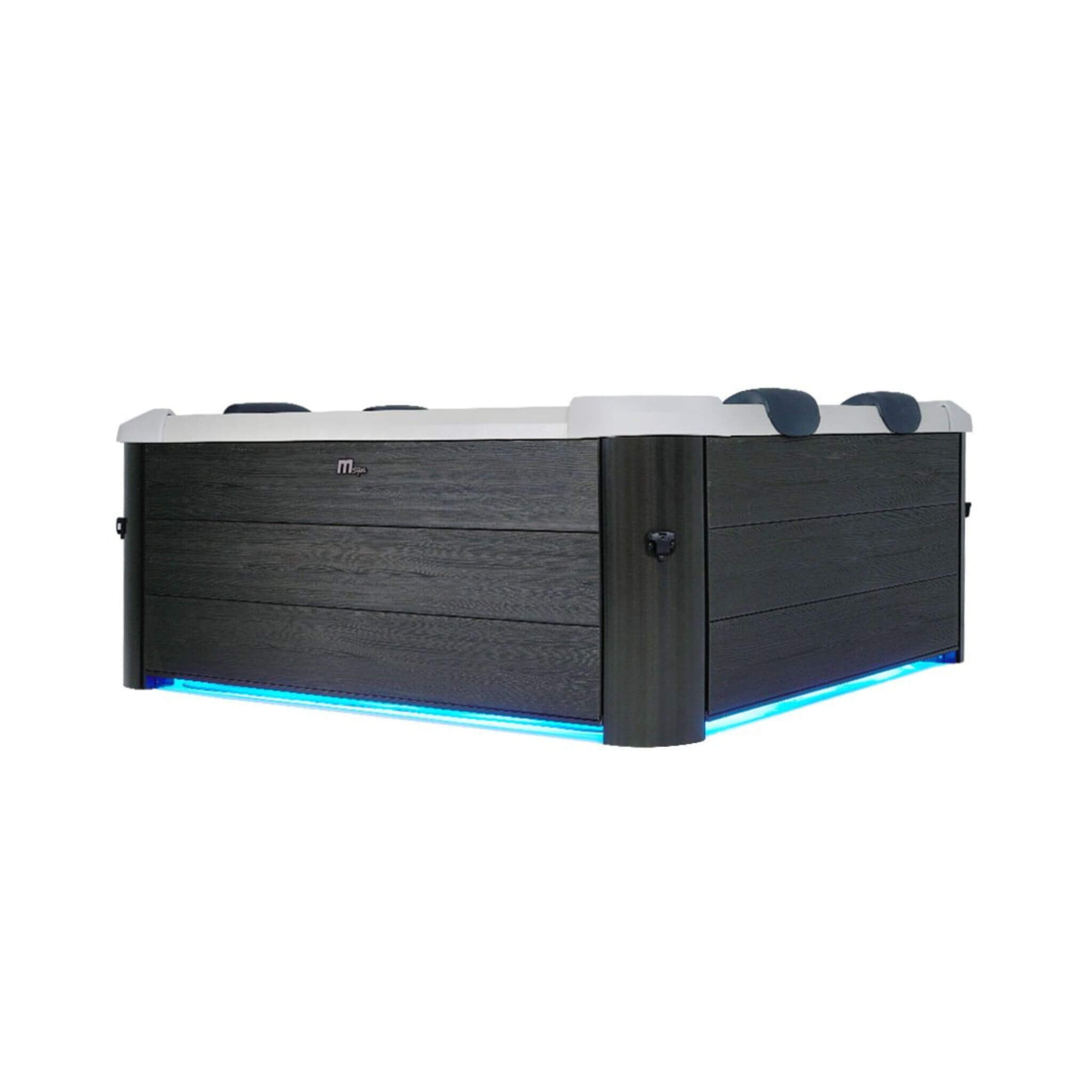 MSpa Oslo Supreme 6-Person 120 Jets Square Spa W/ LED Lights & Integrated App Control [F-OS063W] (SAK93516) – SAKSBY WHOLESAL