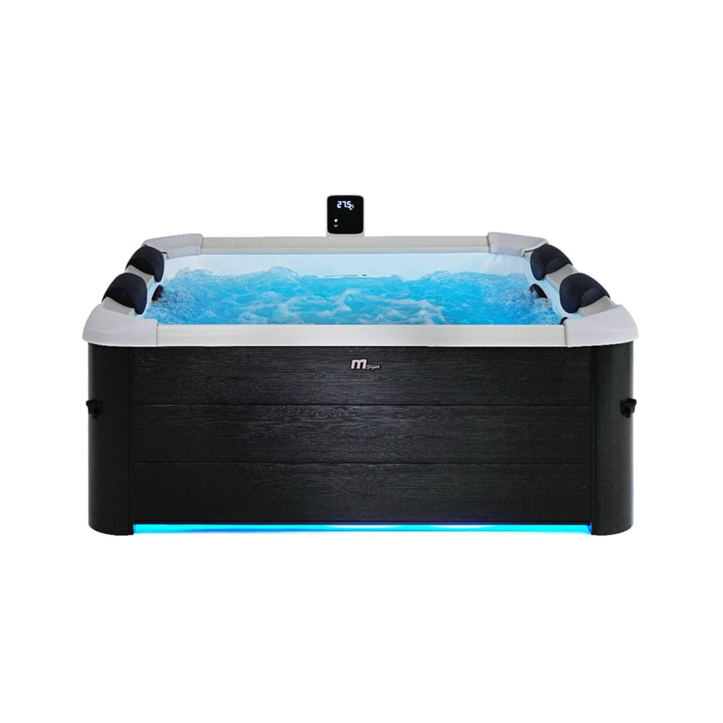 MSpa Oslo Supreme 6-Person 120 Jets Square Spa W/ LED Lights & Integrated App Control [F-OS063W] (SAK93516) – SAKSBY WHOLESAL