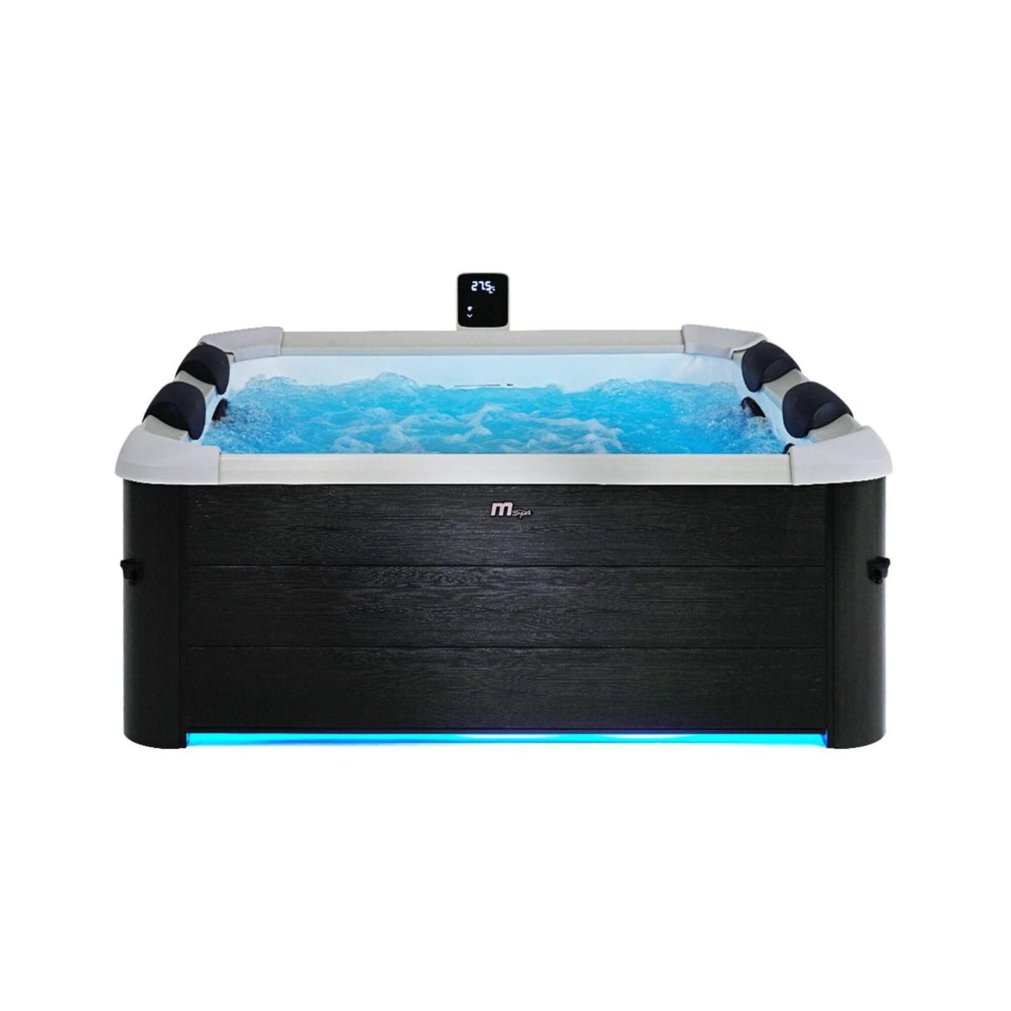 MSpa Oslo Supreme 6-Person 120 Jets Square Spa W/ LED Lights & Integrated App Control [F-OS063W] (SAK93516) – SAKSBY WHOLESAL