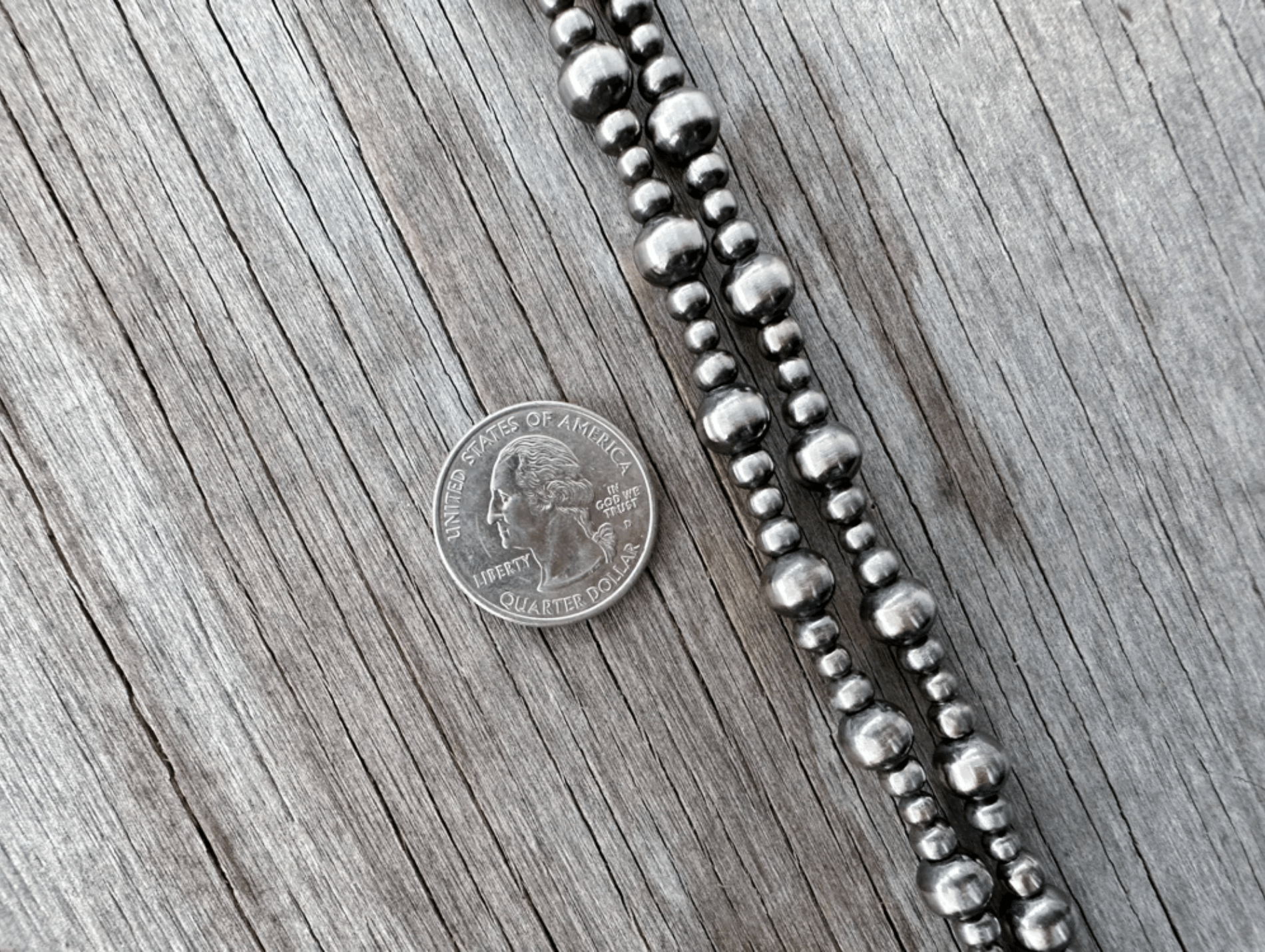 Wild Junkie Multi Size Silver Pearl Necklace — necklaces category context