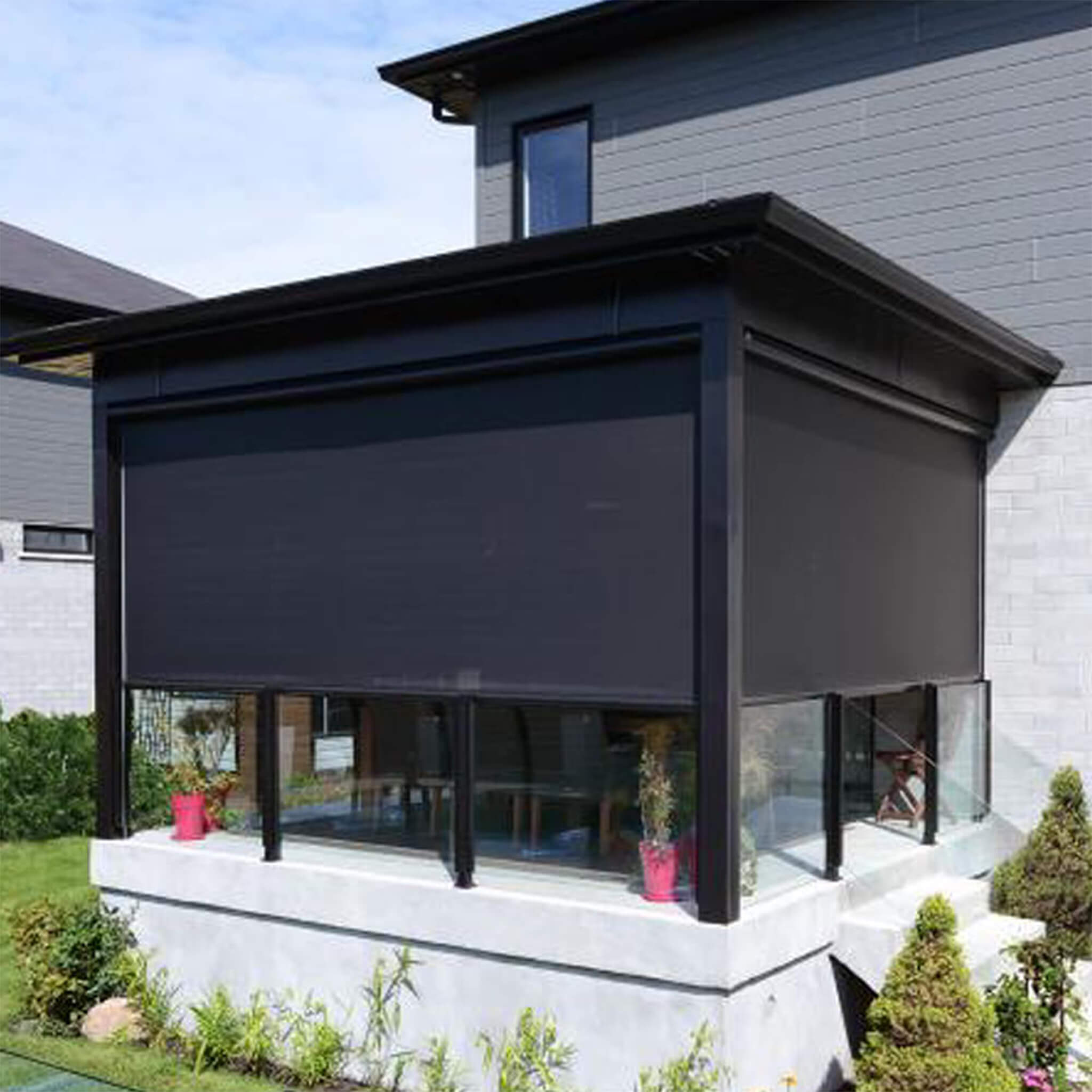 Multiple Awnings Mosquiteria Premium Retractable Blind With Zipper Closure System [Made-To-Order] (SAK21483) – SAKSBY WHOLESA