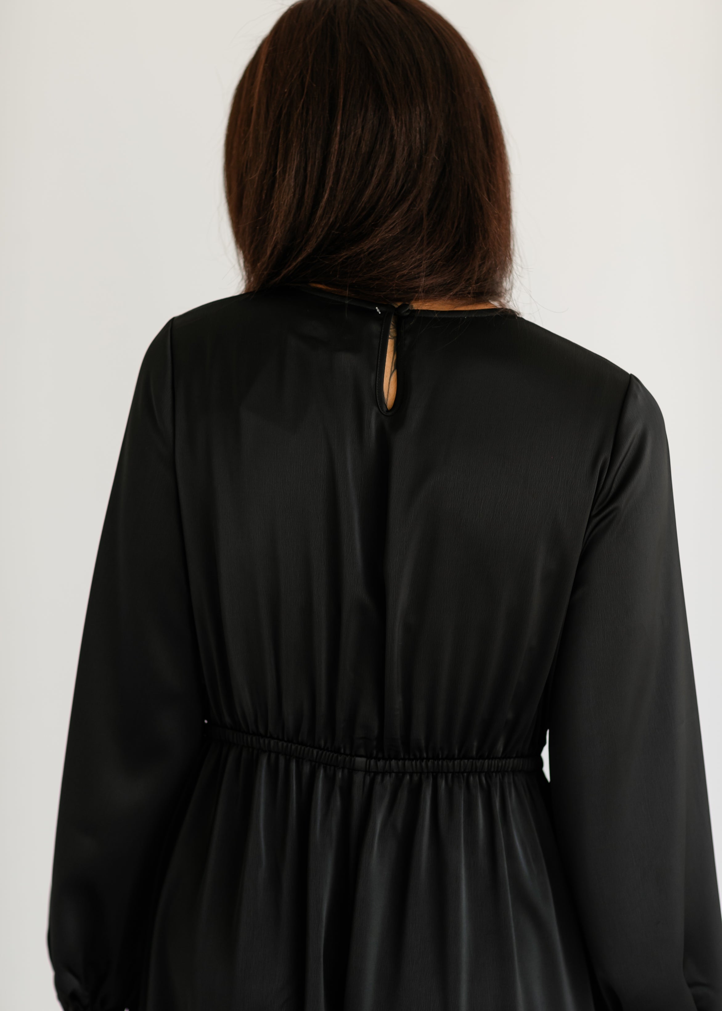 Inherit Co. Muriel Satin Maxi Dress - FINAL SALE — side view