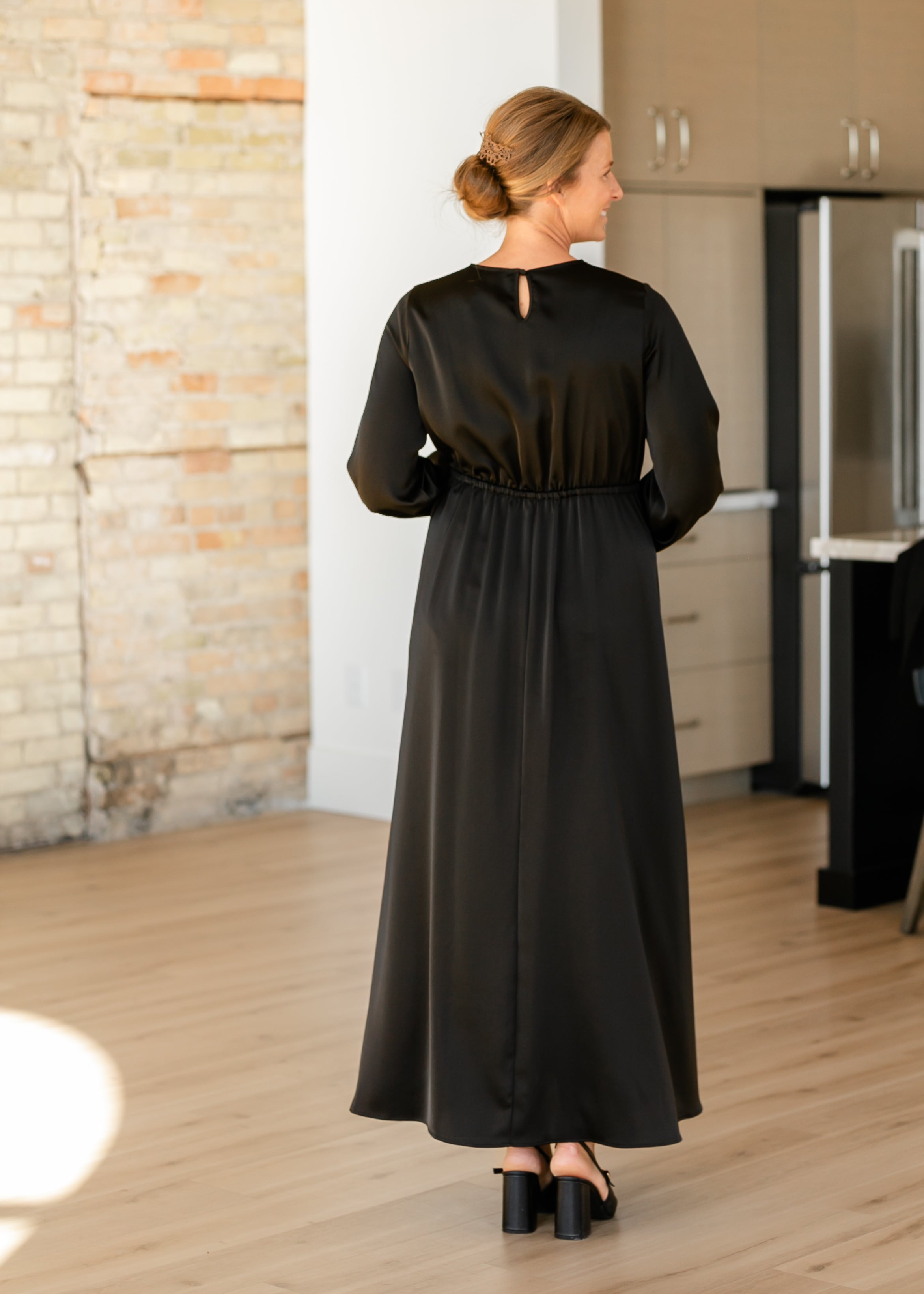 Inherit Co. Muriel Satin Maxi Dress - FINAL SALE — packaging