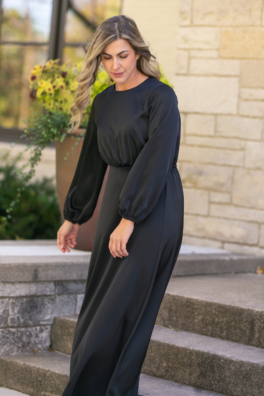 Inherit Co. Muriel Satin Maxi Dress - FINAL SALE — alternative angle