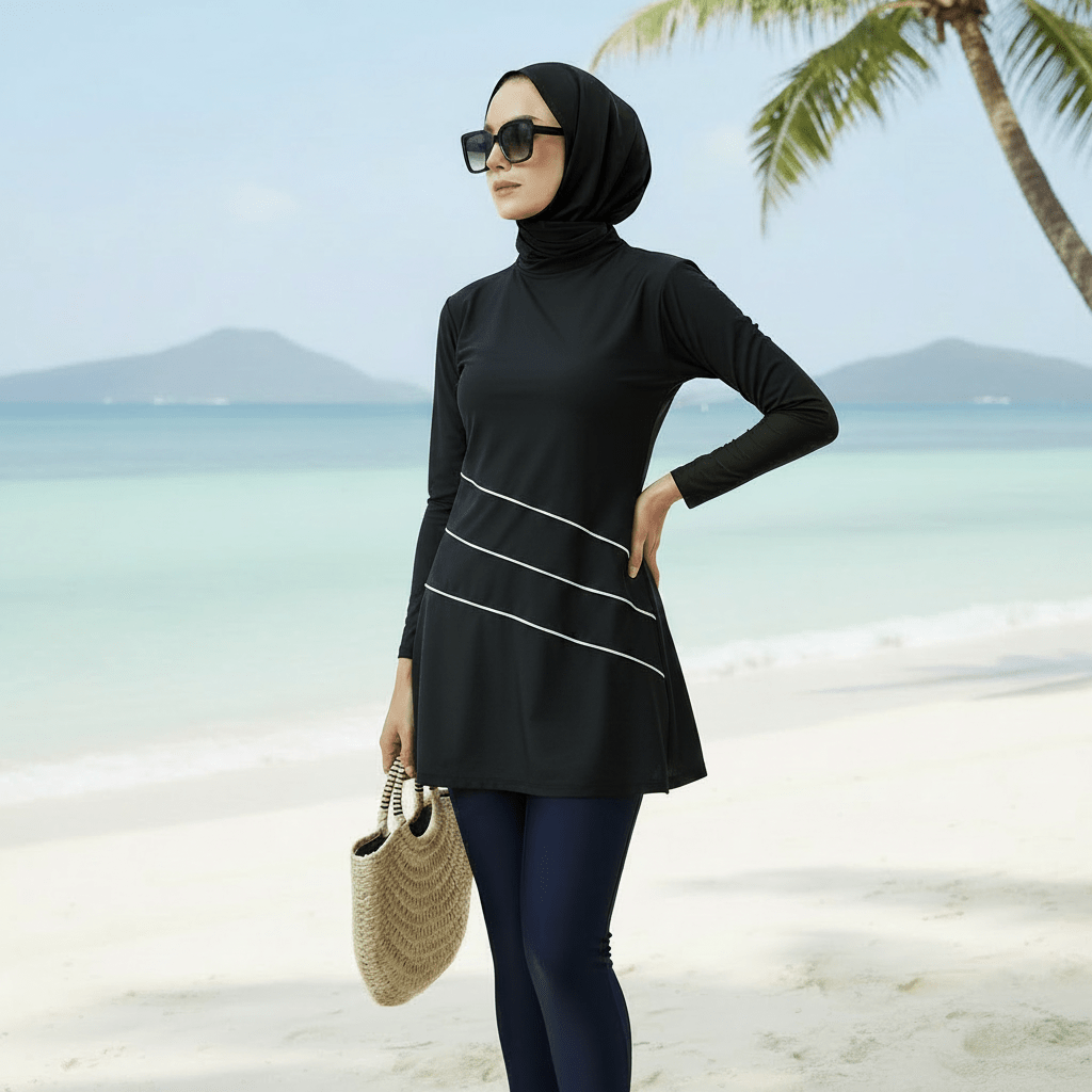 Muslim Women Swimsuit, 3 Pcs Burkini Modest Swimsuit (MB006) by Mariam's Collection