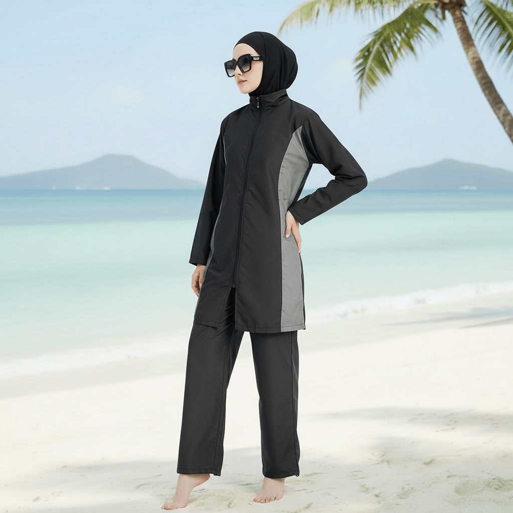 Muslim Women Swimwear, 3pcs Burkini Modest Swimsuit (MB007) by Mariam's Collection