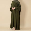 Mariam's Collection Relaxed Fit Lantern Sleeves Crepe Abaya (MA190) — main product shot