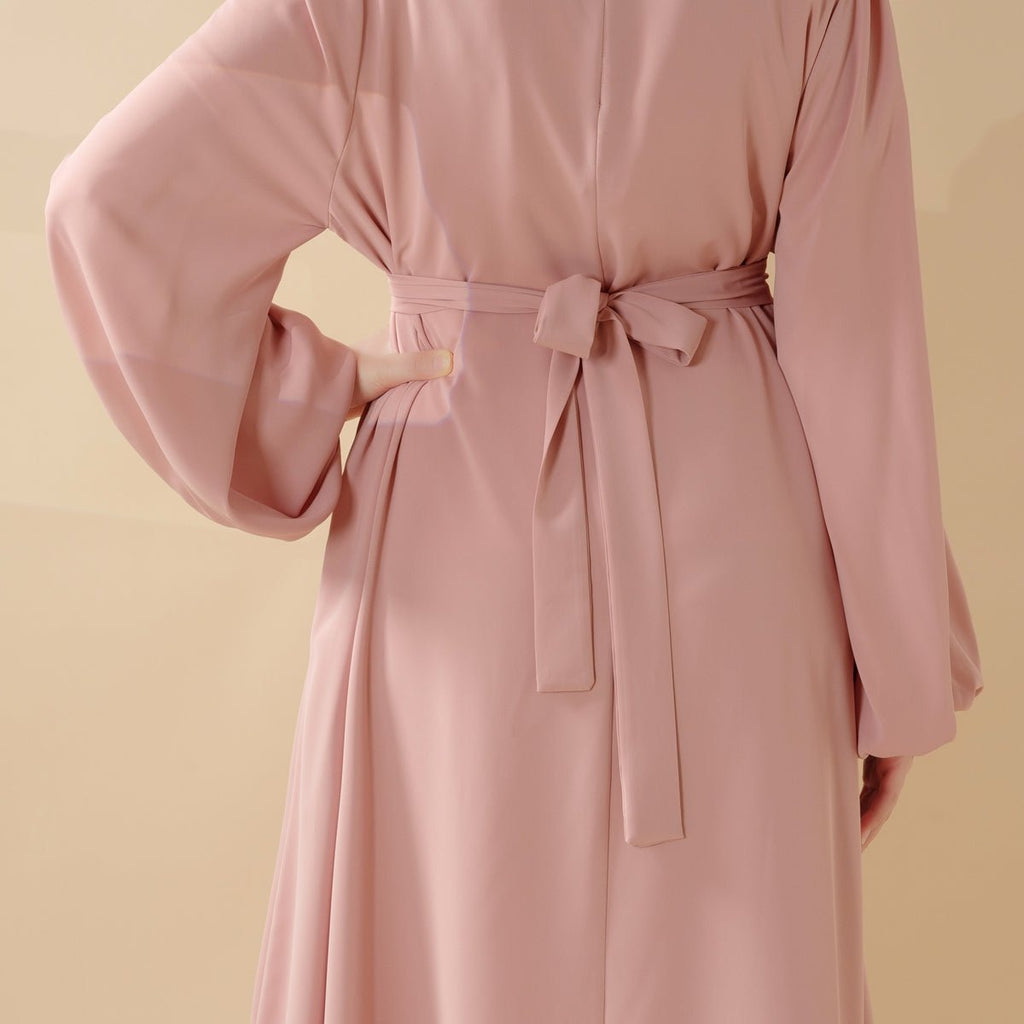 Mariam's Collection Candy Color Pleated Abaya | Must-have Essential Basic Dress (MA142) — lifestyle worn / used context