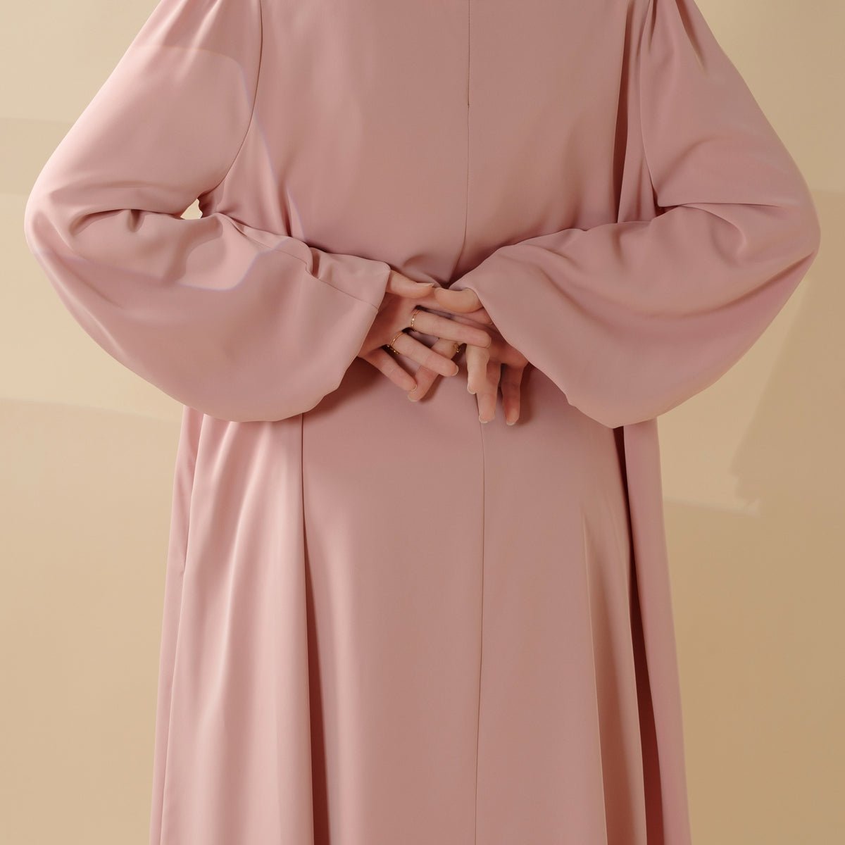 Mariam's Collection Candy Color Pleated Abaya | Must-have Essential Basic Dress (MA142) — detail shot 6