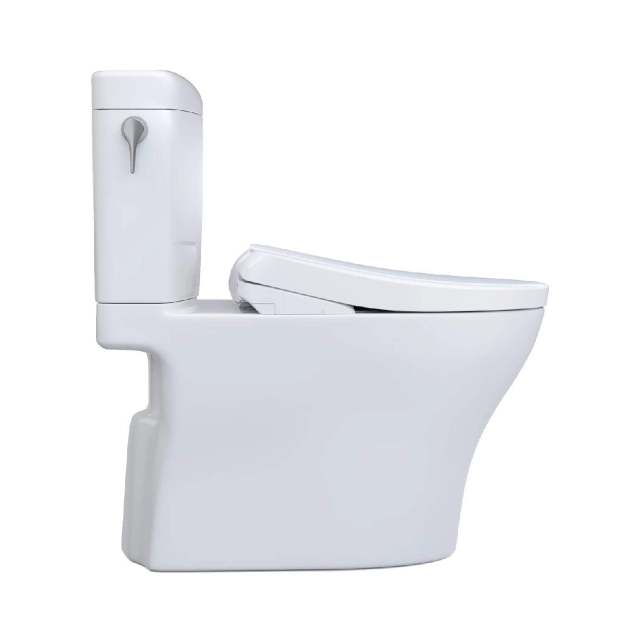 [MW4364736CEMFGN#01] TOTO Aquia IV Cube 1.28 GPF And 0.9 GPF Dynamax Tornado Flush Toilet With Washlet S7A Bidet Seat (SAK742