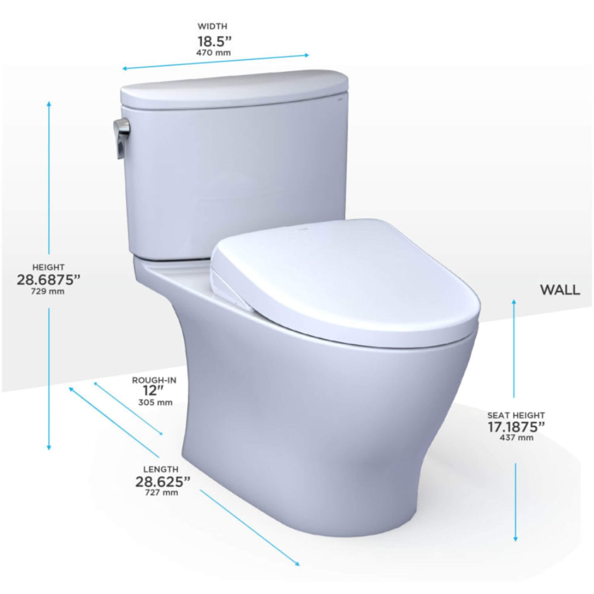 [MW4424726CEFG#01] TOTO Nexus 1.28 GPF Elongated Chair Height Toilet With Washlet S7 (SAK15604) – SAKSBY WHOLESALE, view 16