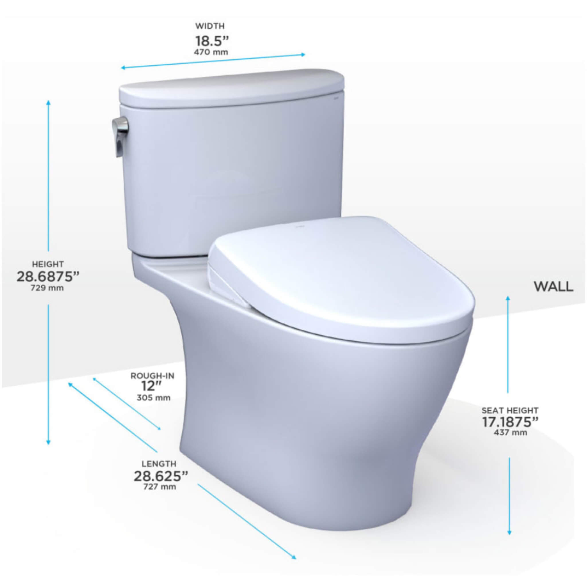 [MW4424736CEFG#01] TOTO Nexus 1.28 GPF Elongated Toilet With Washlet S7A Auto Open Bidet Seat (SAK86932) – SAKSBY WHOLESALE, 