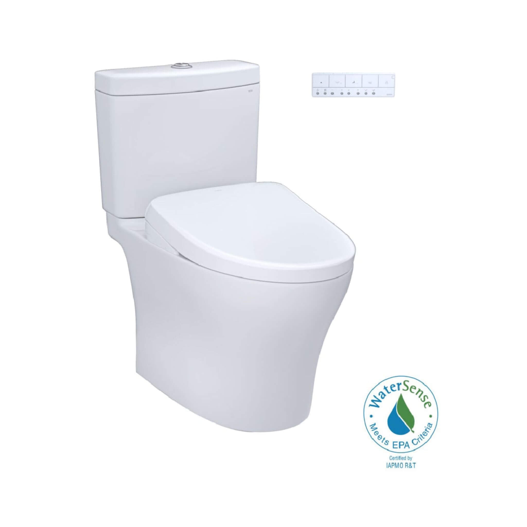 [MW4464726CEMFGN#01] TOTO Aquia IV Dual Flush Elongated Universal Height Toilet With Washlet S7 Bidet Seat (SAK53982) – SAKSB
