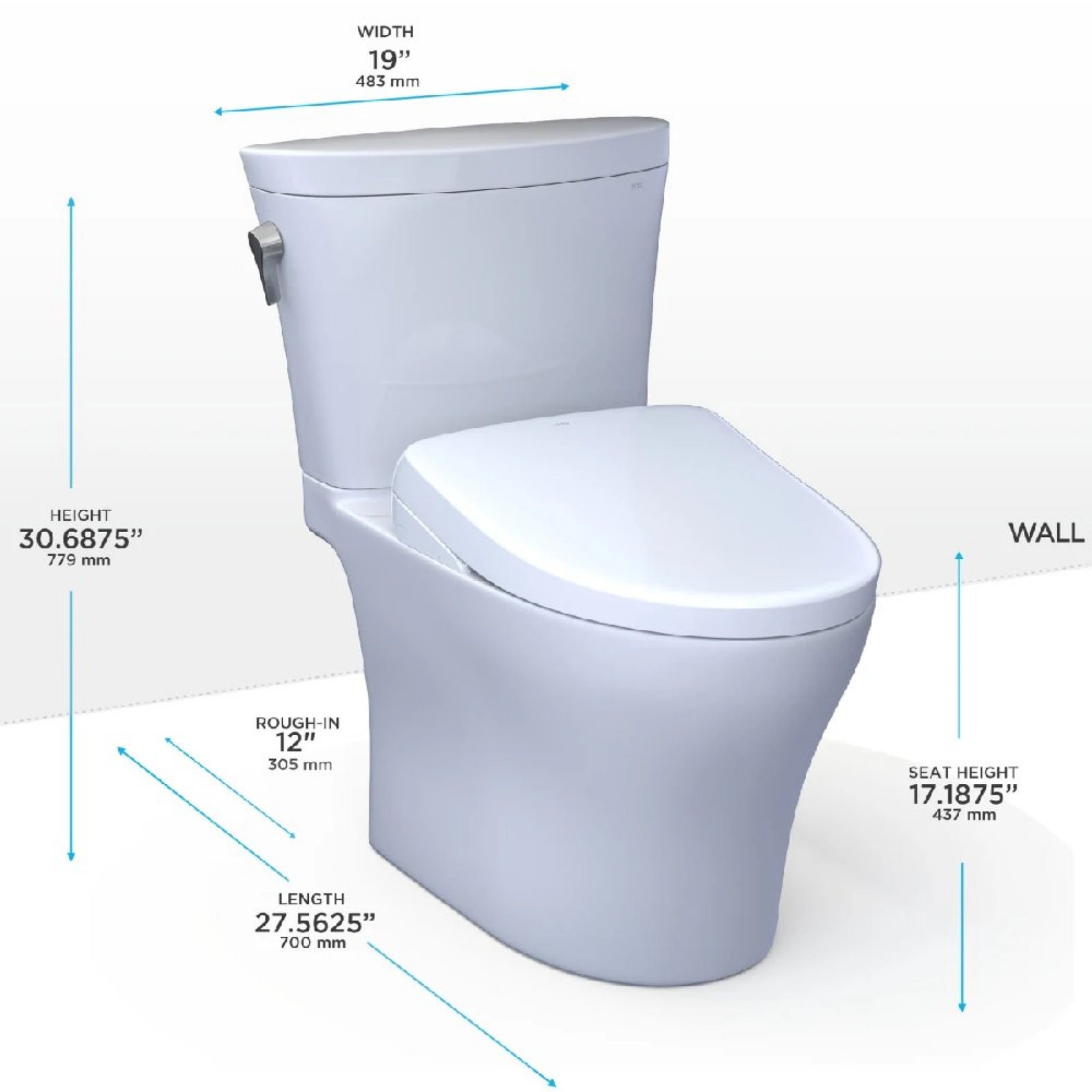 [MW4484736CEMFGN#01] TOTO Aquia IV Arc Dual Flush Universal Height Toilet With S7A Auto Open Bidet Seat (SAK92754) – SAKSBY W