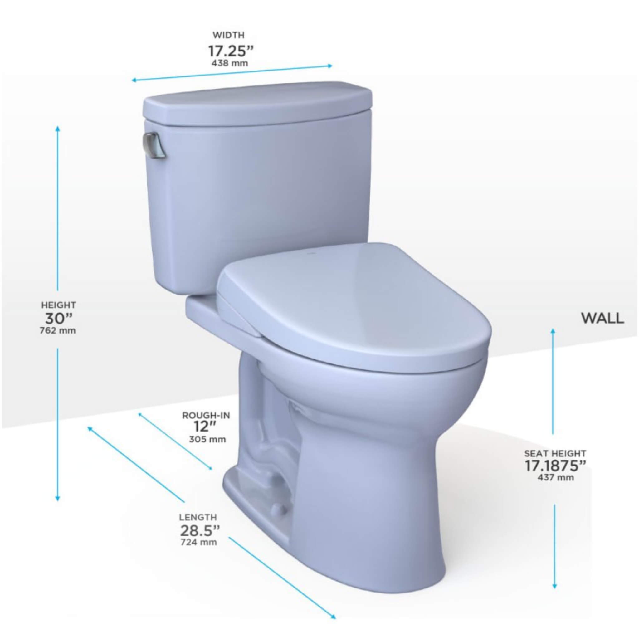 [MW4544726CEFG#01] TOTO Drake II 1.28 GPF Elongated Chair Height Toilet With Washlet S7 Bidet Seat (SAK29654) – SAKSBY WHOLES