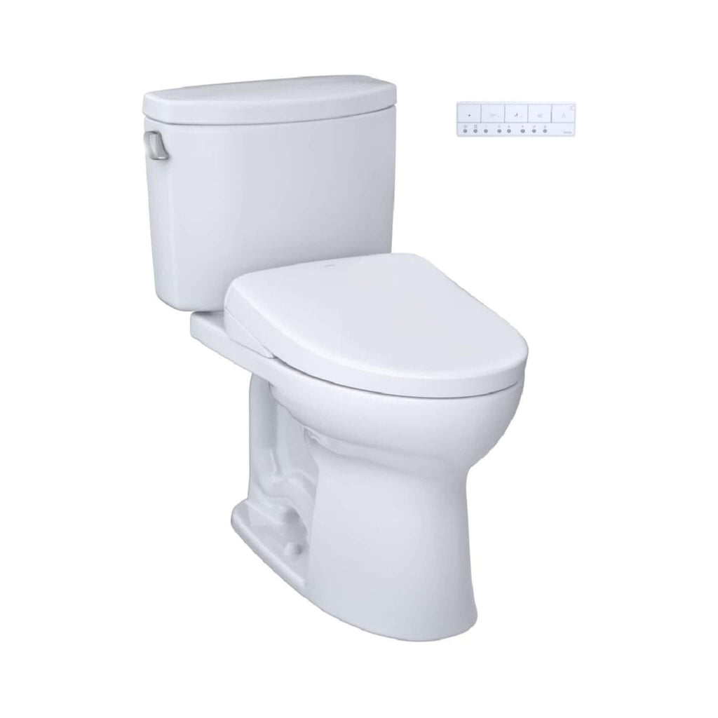 [MW4544726CEFG#01] TOTO Drake II 1.28 GPF Elongated Chair Height Toilet With Washlet S7 Bidet Seat (SAK29654) – SAKSBY WHOLES