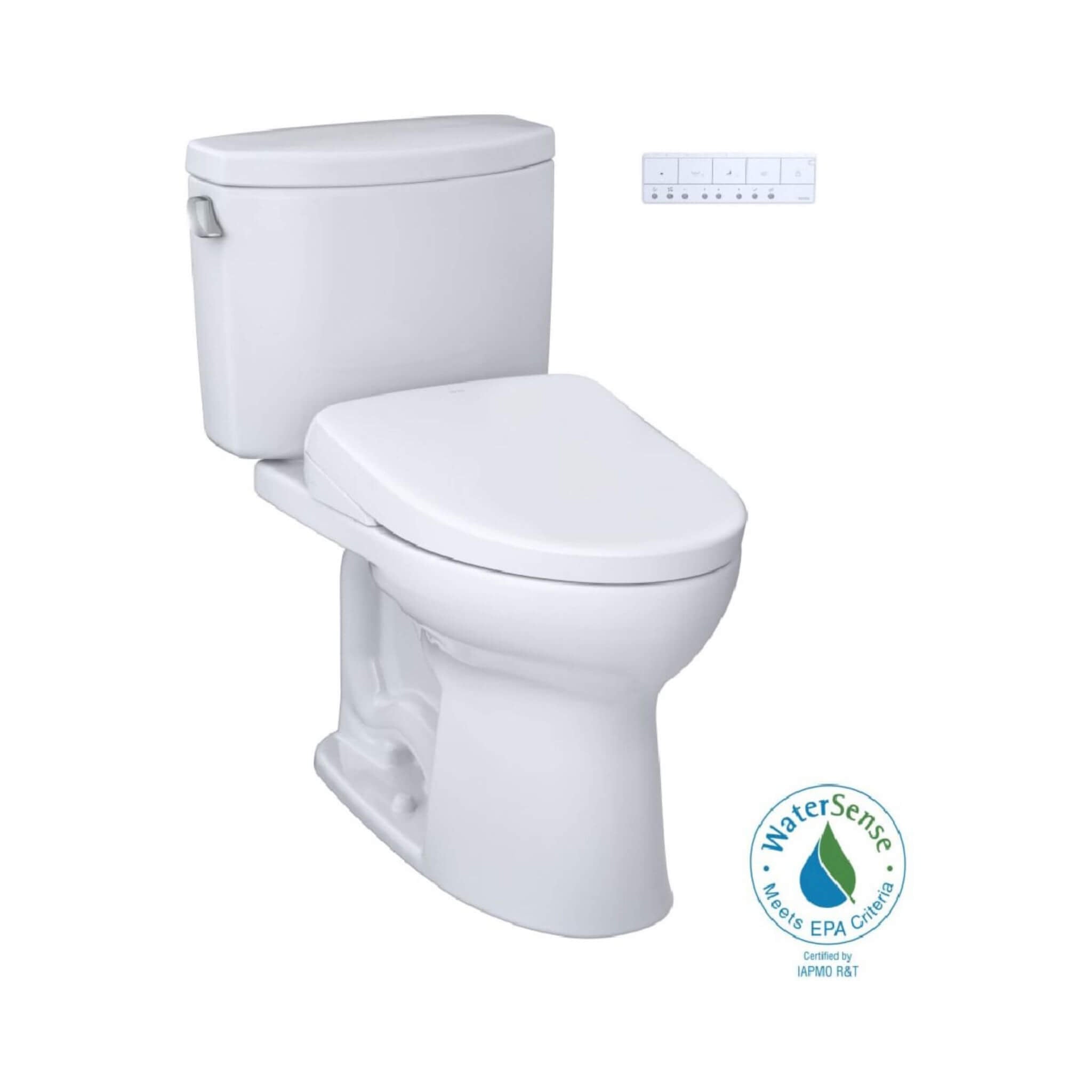 [MW4544726CEFG#01] TOTO Drake II 1.28 GPF Elongated Chair Height Toilet With Washlet S7 Bidet Seat (SAK29654) – SAKSBY WHOLES
