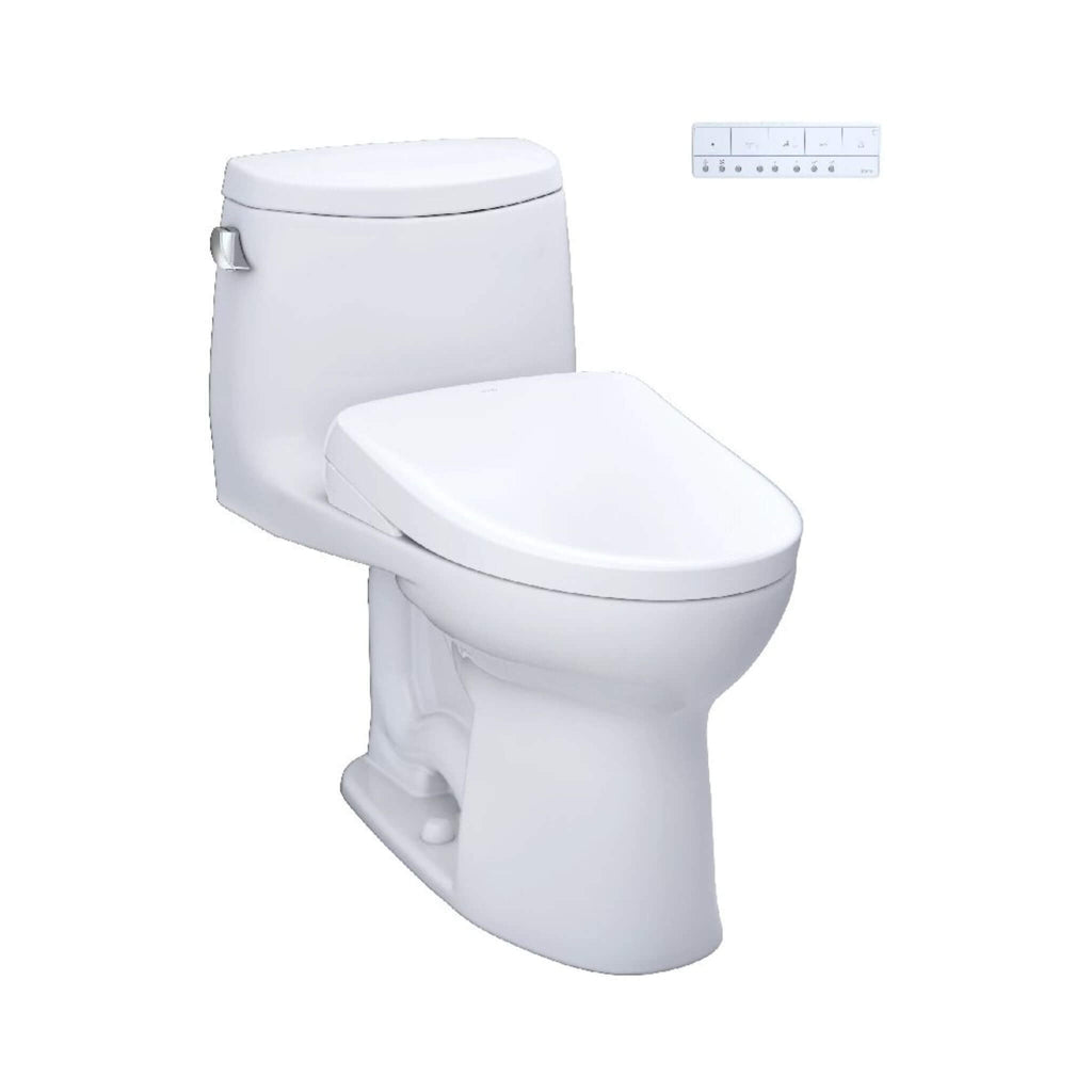 [MW6044726CEFG#01] TOTO Ultramax II 1.28 GPF One Piece Elongated Chair Height With Washlet S7 Bidet Seat Soft Close (SAK15913