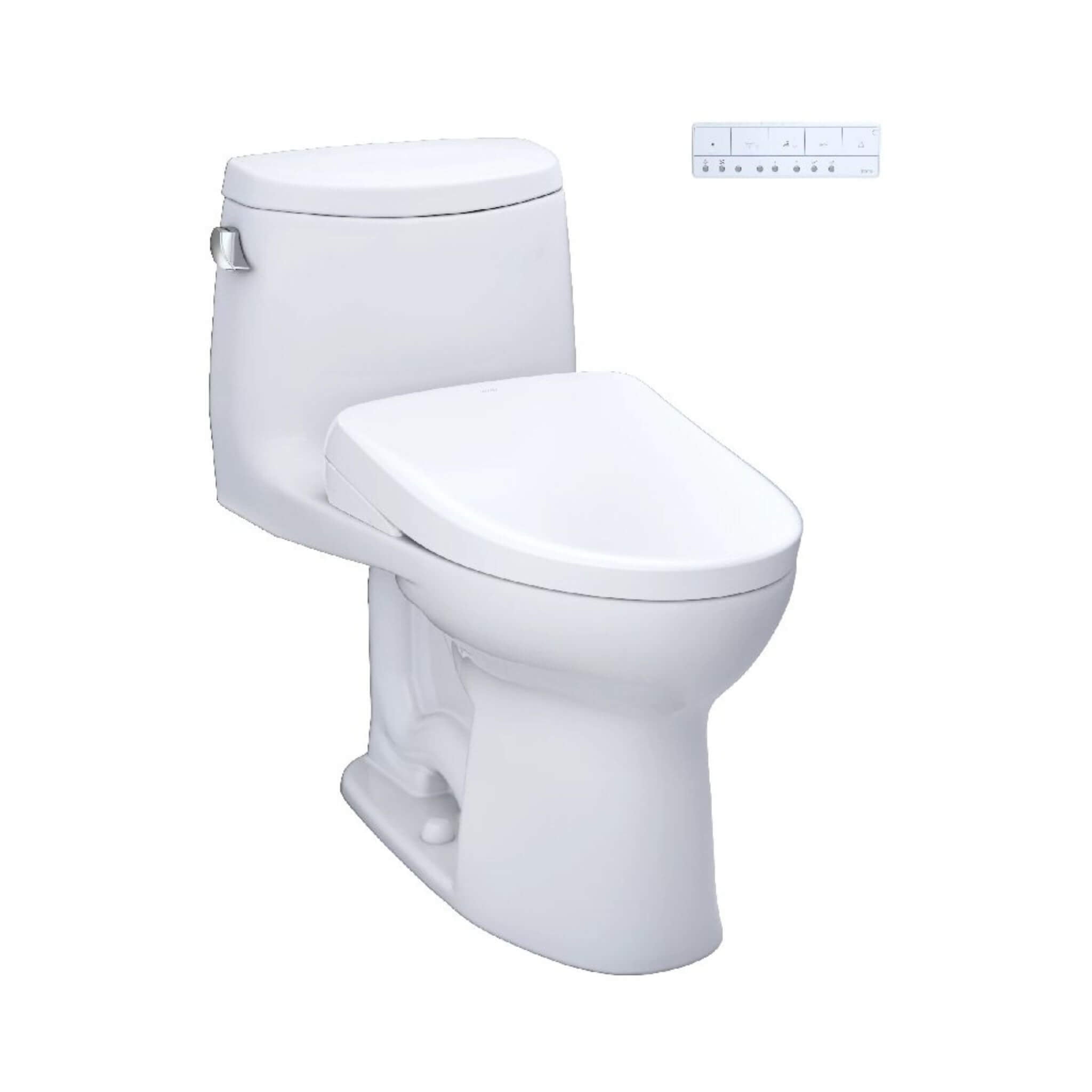 [MW6044726CEFG#01] TOTO Ultramax II 1.28 GPF One Piece Elongated Chair Height With Washlet S7 Bidet Seat Soft Close (SAK15913