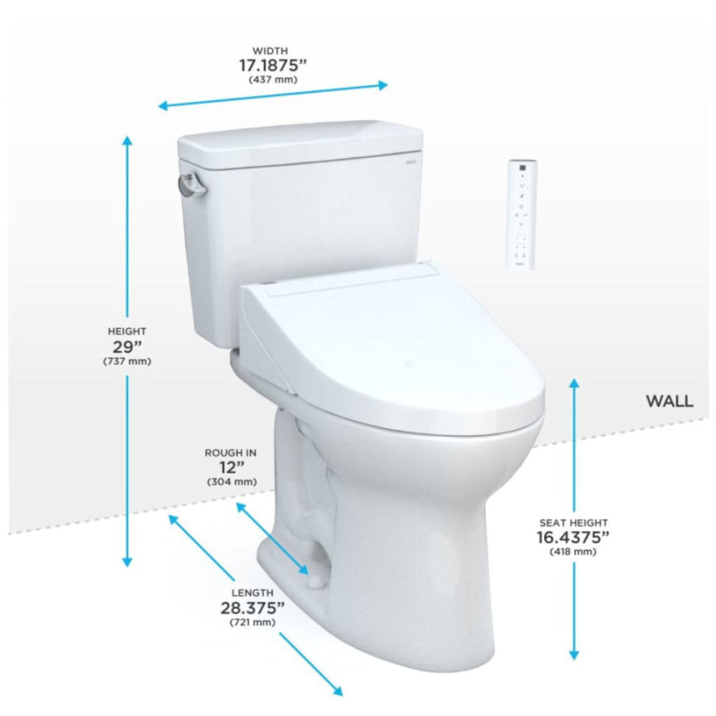 [MW7763084CEG#01] TOTO Drake 1.28 GPF Washlet Elongated Toilet With C5 Bidet Seat (SAK74362) – SAKSBY WHOLESALE, view 17