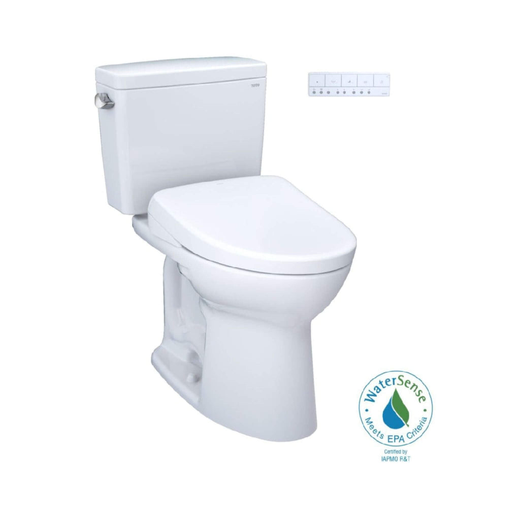 [MW7764726CEFG#01] TOTO Drake 1.28 GPF Electric Chair Height Toilet With Washlet S7 Heated Bidet Seat And Tornado Flush (SAK3
