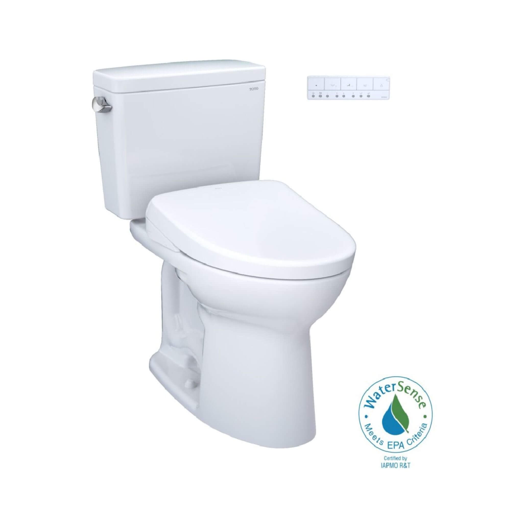 [MW7764726CEFG.10#01] TOTO Drake 1.28 GPF Universal Height Toilet With Washlet S7 Bidet Seat And 10" Rough-In (SAK58267) – SA