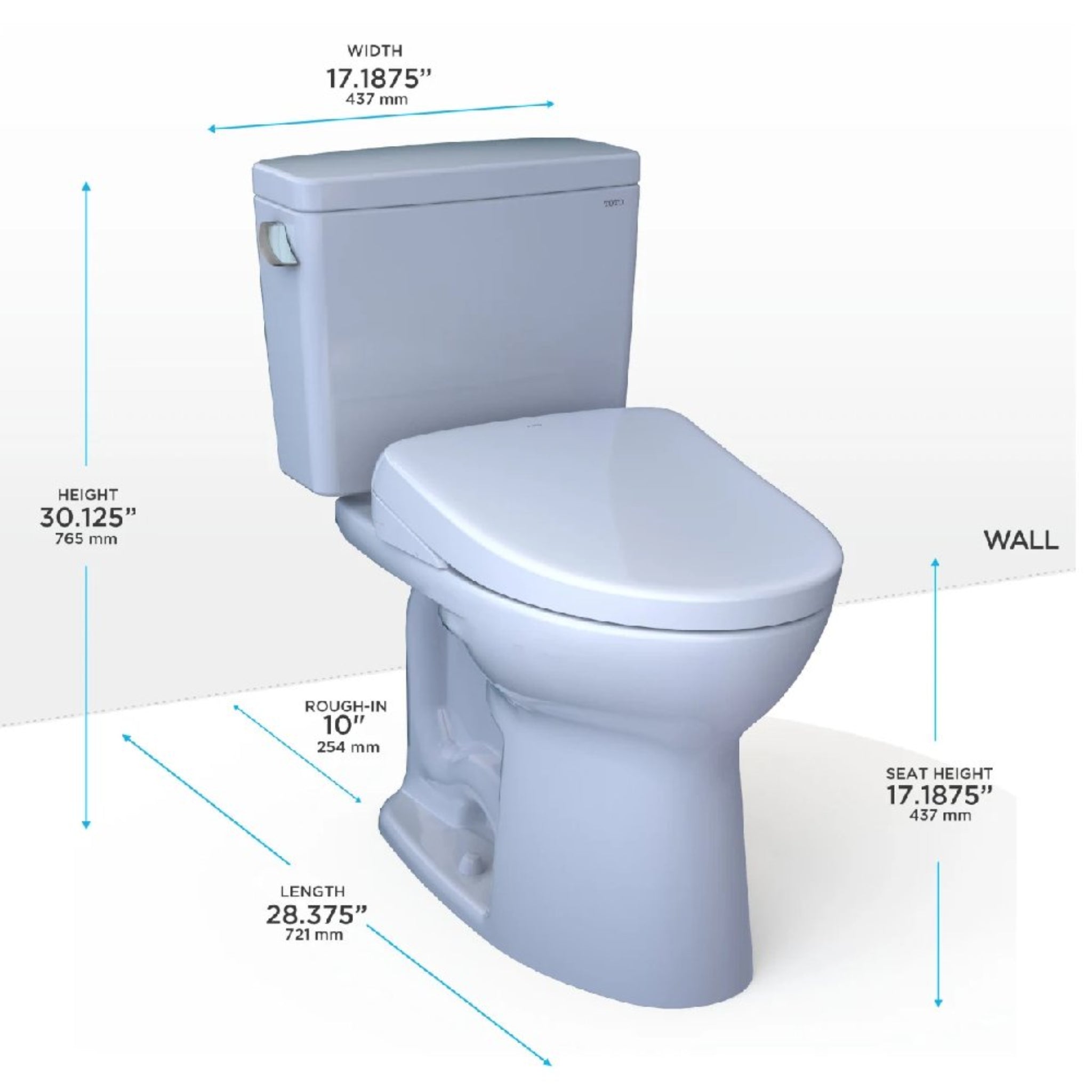 [MW7764726CEFGA.10#01] TOTO Drake 1.28 GPF Universal Height Toilet 10-Inch Rough In With Washlet S7 Bidet Seat (SAK32478) – S