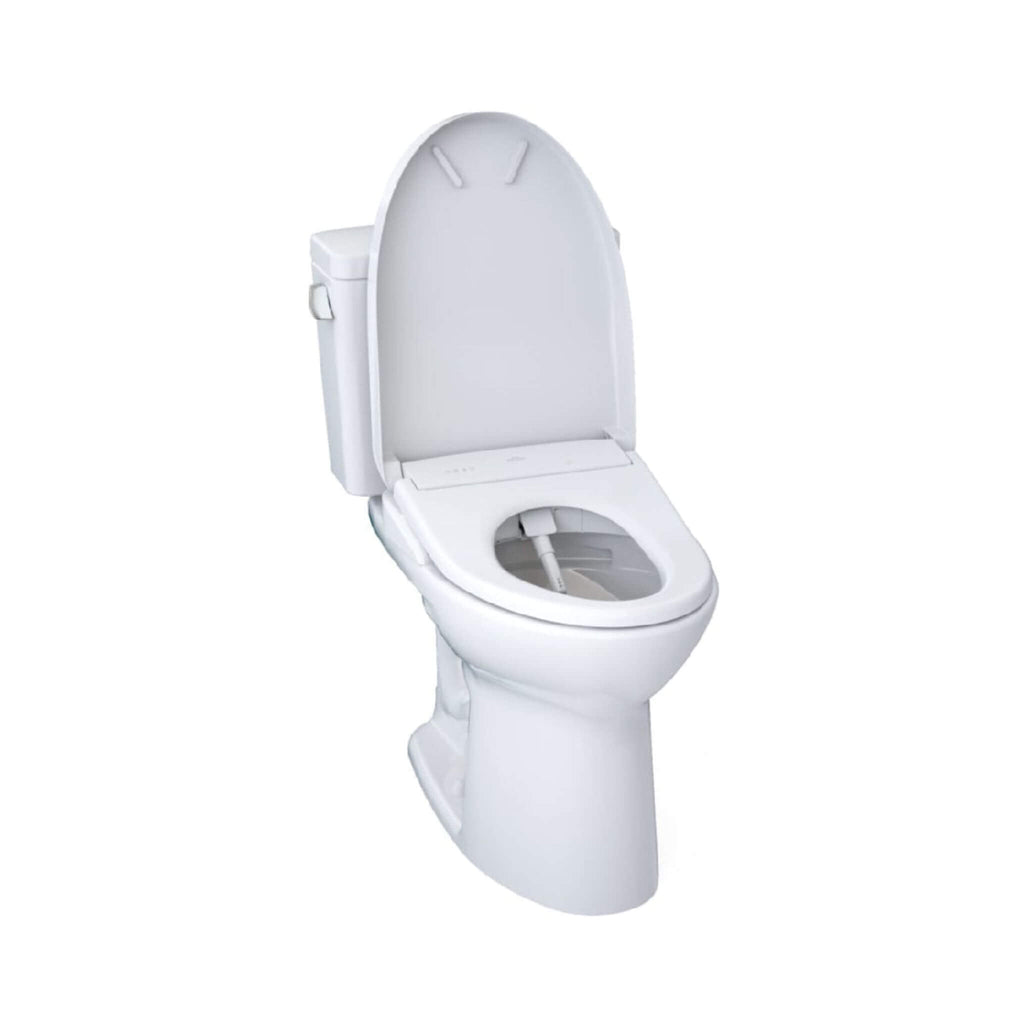 [MW7764726CEG#01] TOTO Drake 1.28 GPF Two Piece Washlet Elongated Toilet Seat With S7 Heated Bidet Seat And EWater+ (SAK52645