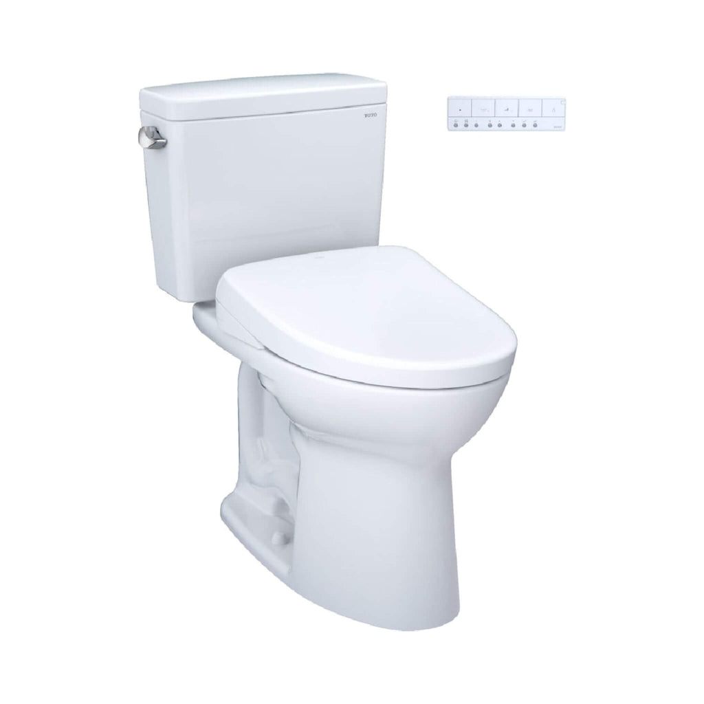 [MW7764726CSFG#01] TOTO Drake 1.6 GPF Elongated Chair Height Toilet With Washlet S7 Heated Bidet Seat And Night Light (SAK568