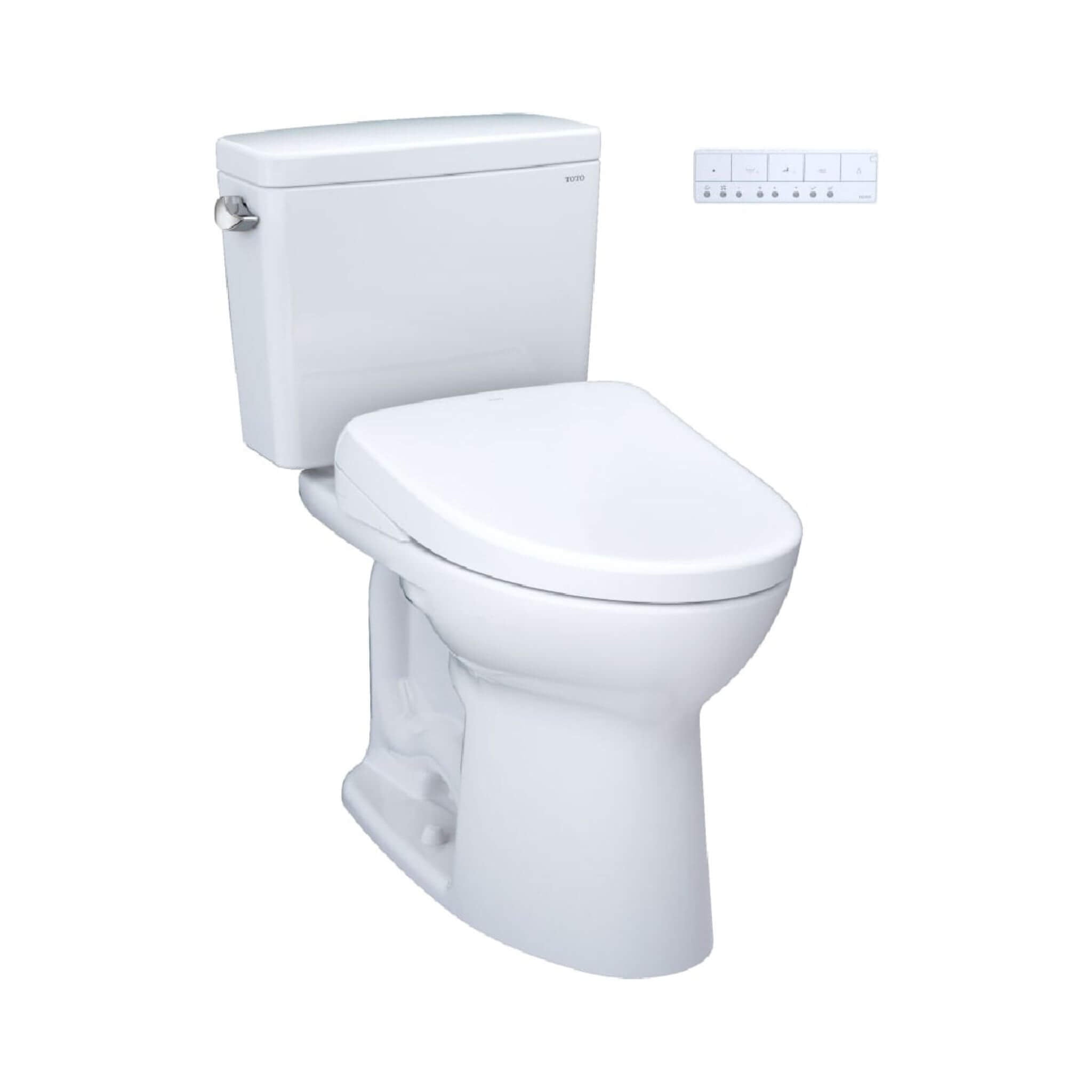 [MW7764726CSFG#01] TOTO Drake 1.6 GPF Elongated Chair Height Toilet With Washlet S7 Heated Bidet Seat And Night Light (SAK568