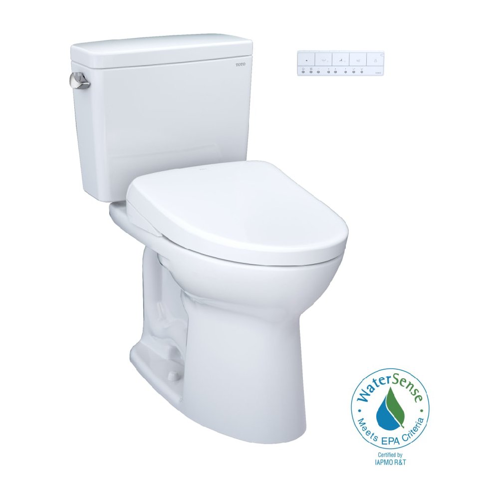 [MW7764726CSFG.10#01] TOTO Drake 1.6 GPF Elongated Chair Height Toilet With S7 Bidet Seat And 10" Rough In (SAK89024) – SAKSB