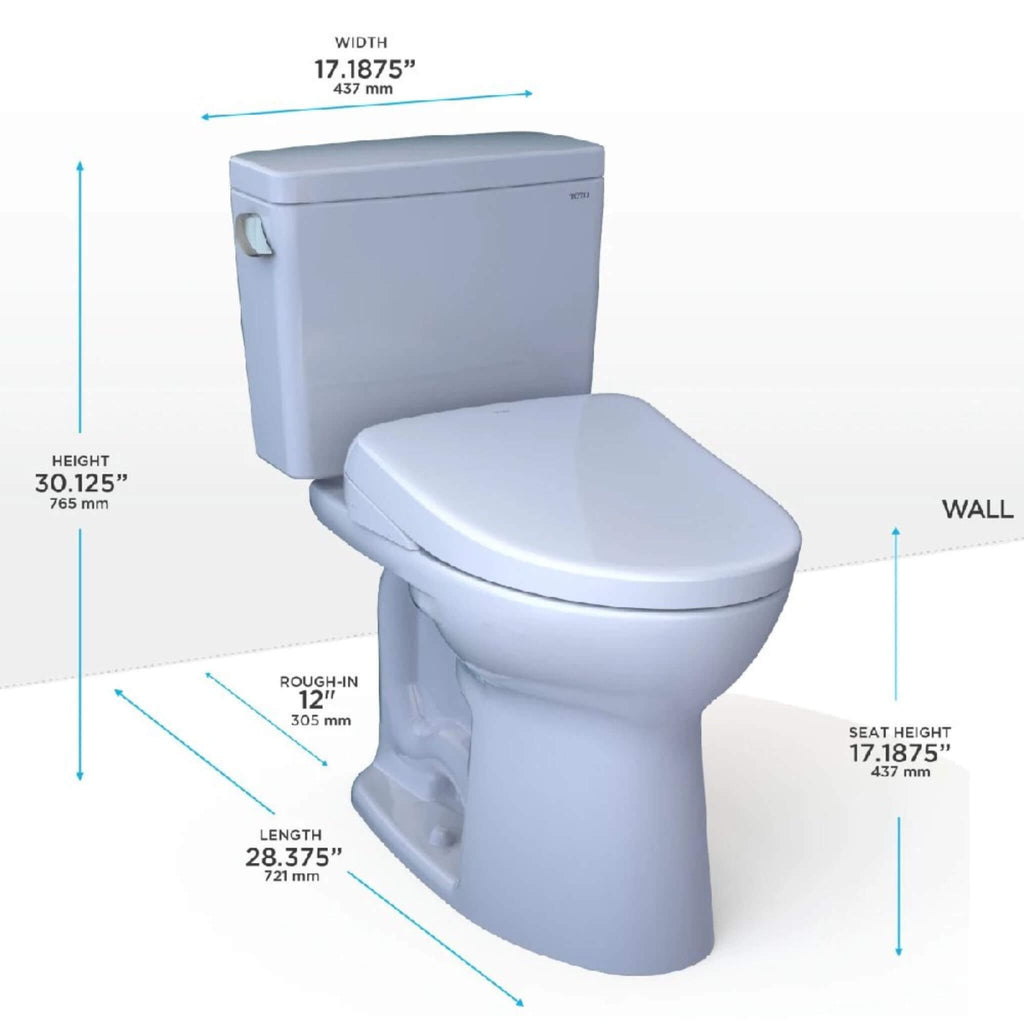 [MW7764726CSFGA#01] TOTO Drake 1.6 GPF Elongated Chair Height Ewater Toilet With Washlet S7A Auto Flush (SAK64218) – SAKSBY W