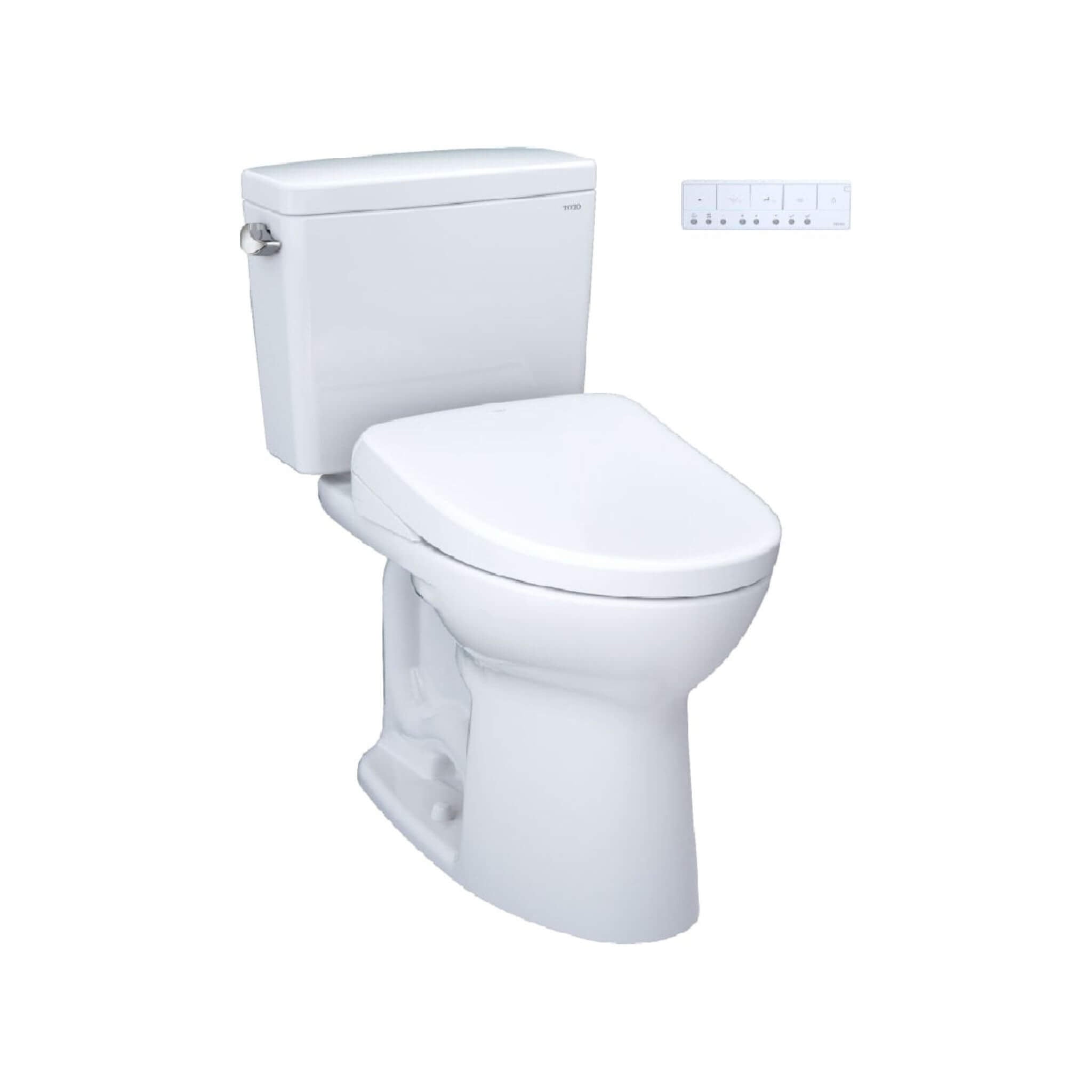 [MW7764736CEFG#01] TOTO Drake 1.28 GPF Elongated Chair Height Toilet W/ Washlet S7A Auto Heated Bidet Seat & EWater+ Technlog