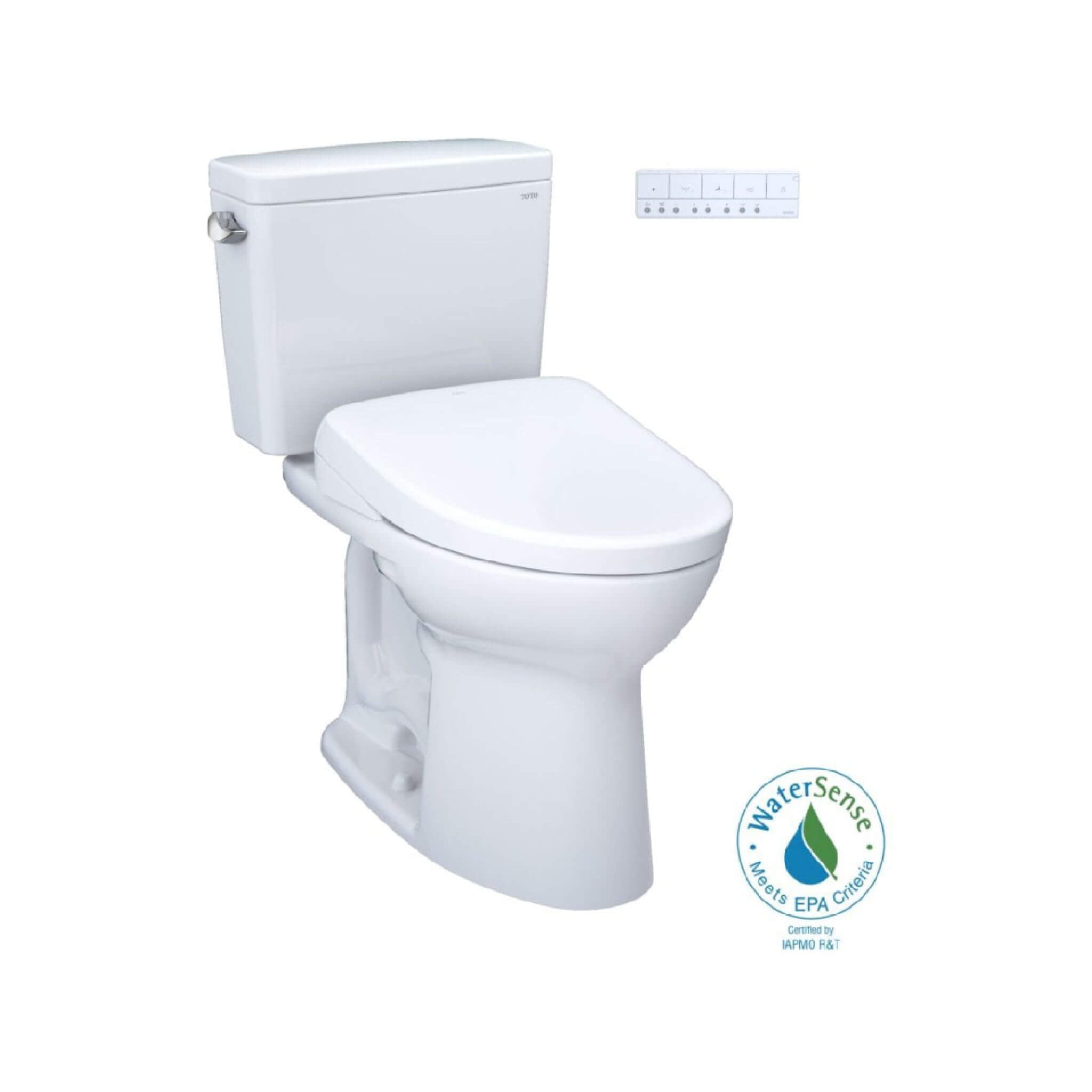 [MW7764736CEFG#01] TOTO Drake 1.28 GPF Elongated Chair Height Toilet W/ Washlet S7A Auto Heated Bidet Seat & EWater+ Technlog