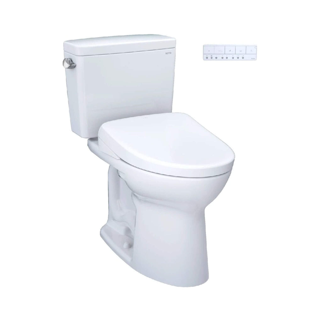 [MW7764736CEFGA#01] TOTO Drake 1.28 GPF Universal Height Toilet With S7A Auto Open Bidet Seat And Auto Flush (SAK73826) – SAK