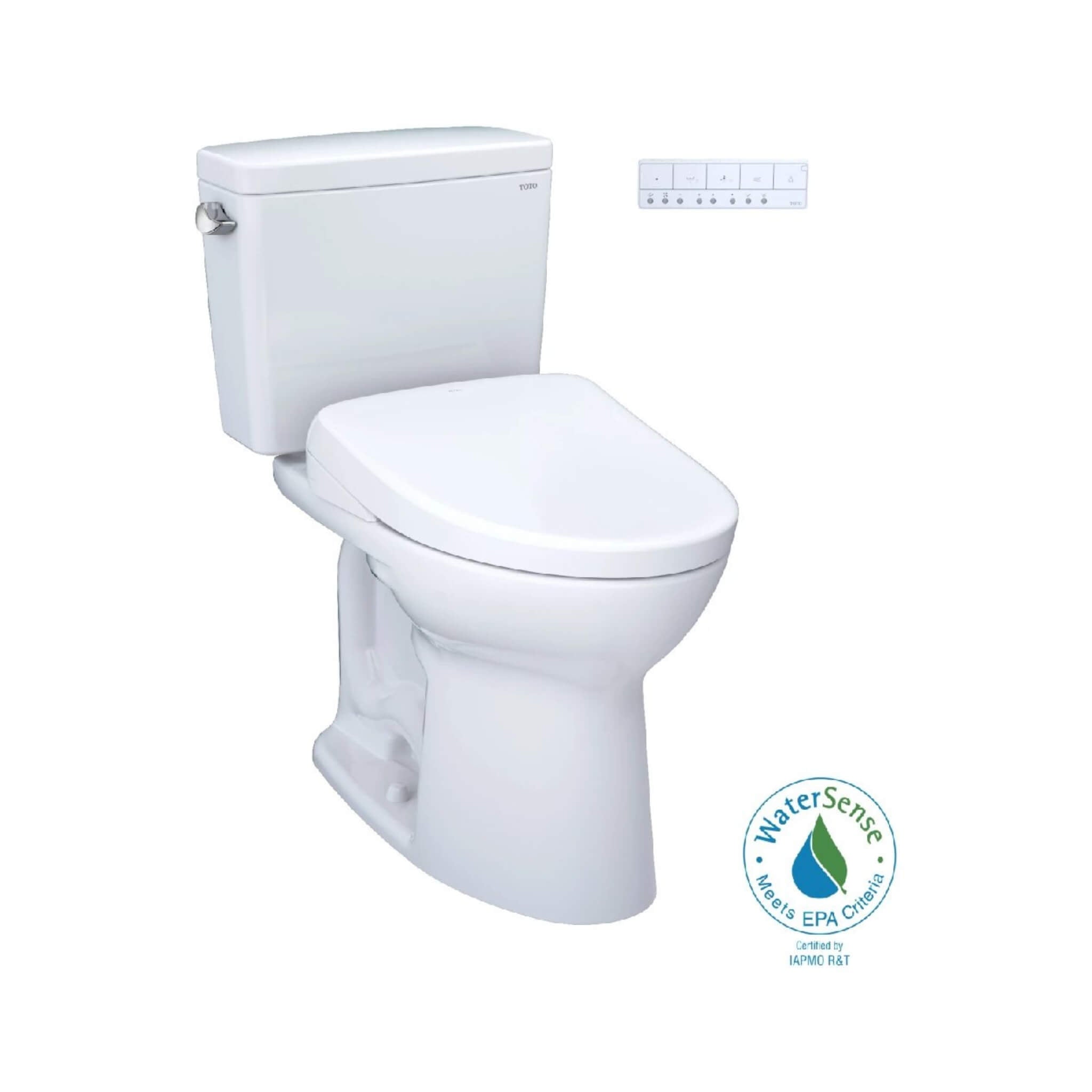 [MW7764736CEFGA.10#01] TOTO Drake Washlet S7A With 1.28 GPF Universal Height 10-Inch Rough-In Elongated Bidet Toilet (SAK3569