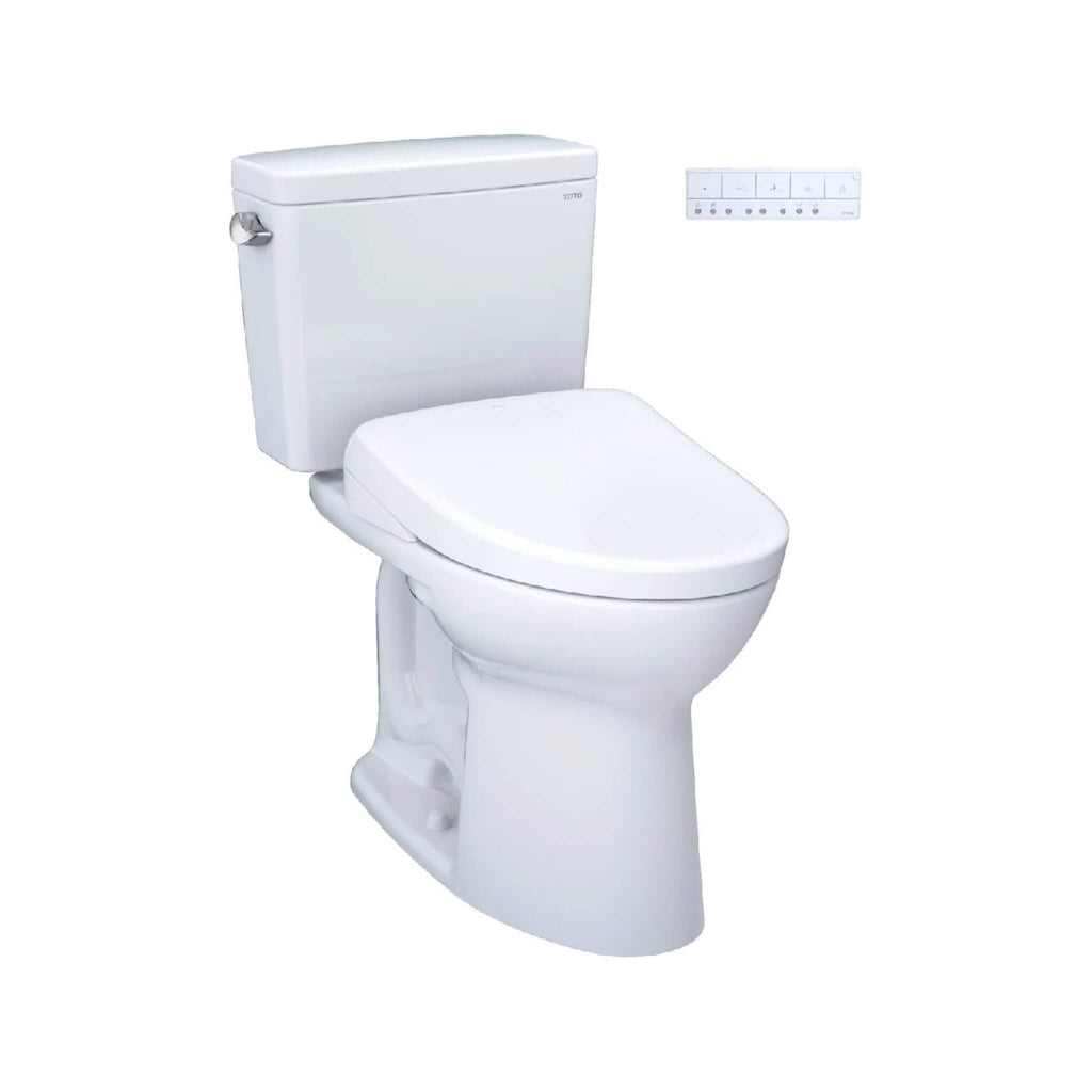 [MW7764736CEFGA.10#01] TOTO Drake Washlet S7A With 1.28 GPF Universal Height 10-Inch Rough-In Elongated Bidet Toilet (SAK3569