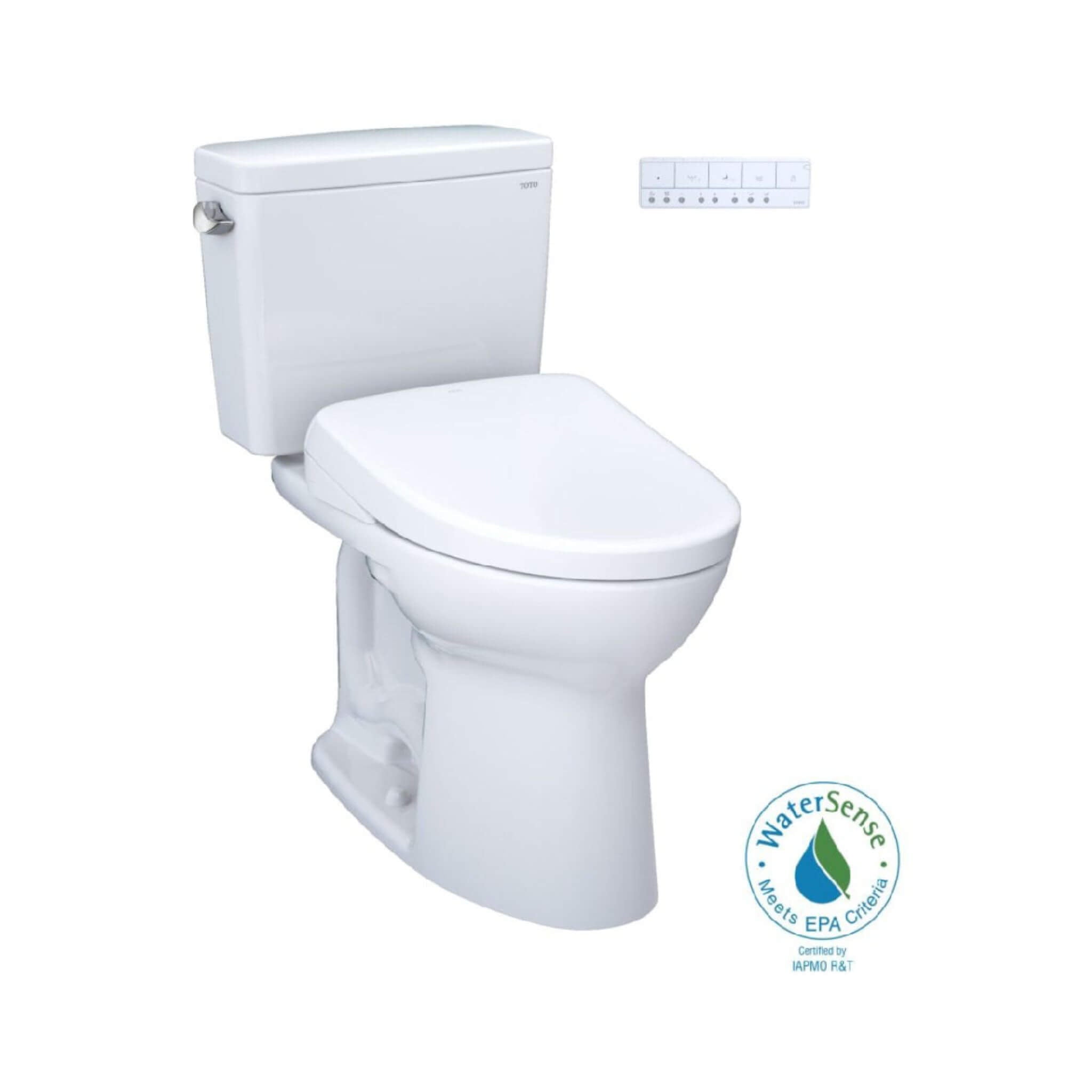 [MW7764736CEG#01] TOTO Drake 1.28 GPF Two Piece Washlet Elongated Toilet Seat With S7A Heated Auto Open/Close Lid (SAK64105) 